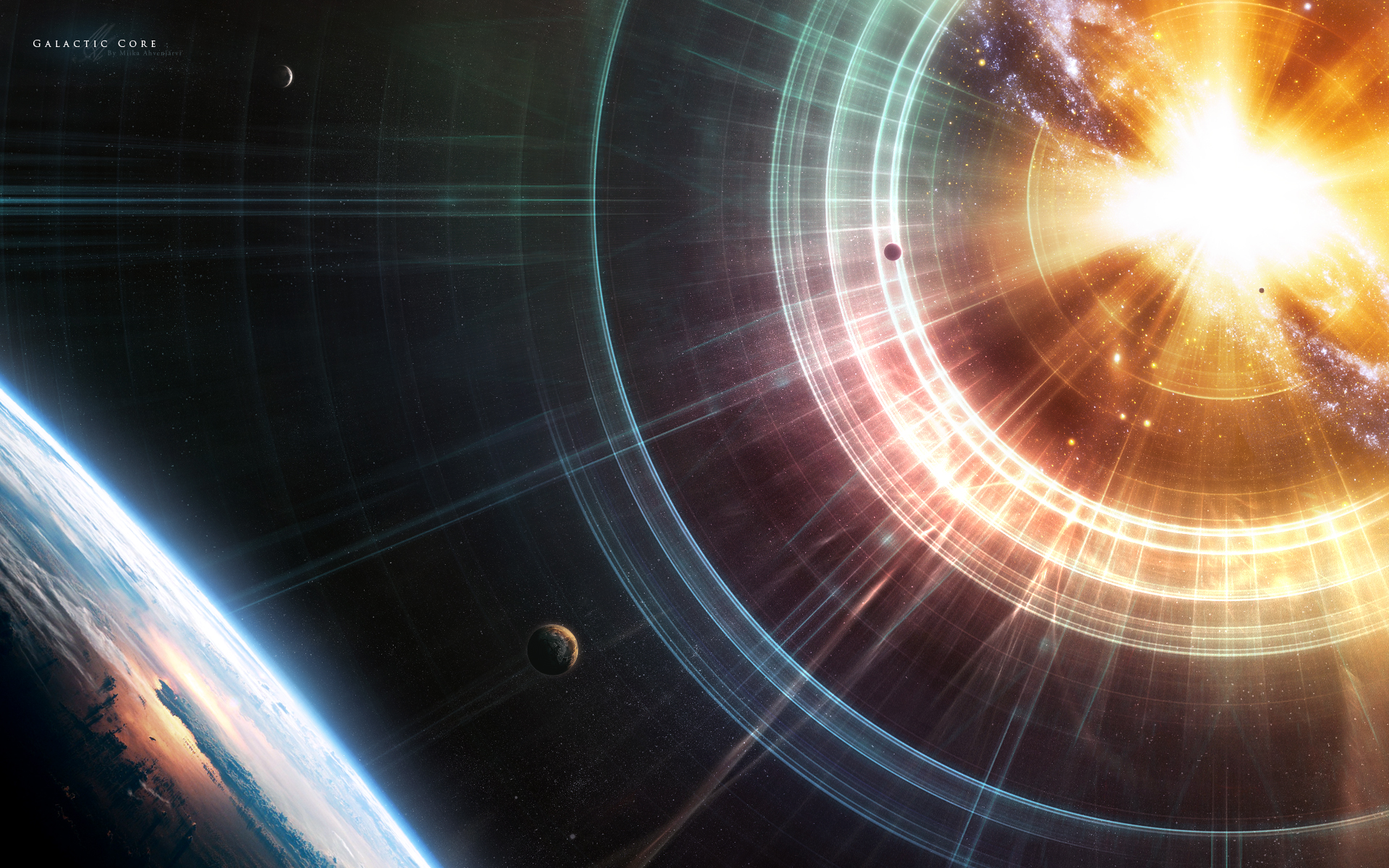 sci fi, explosion, planet, space, stars HD wallpaper