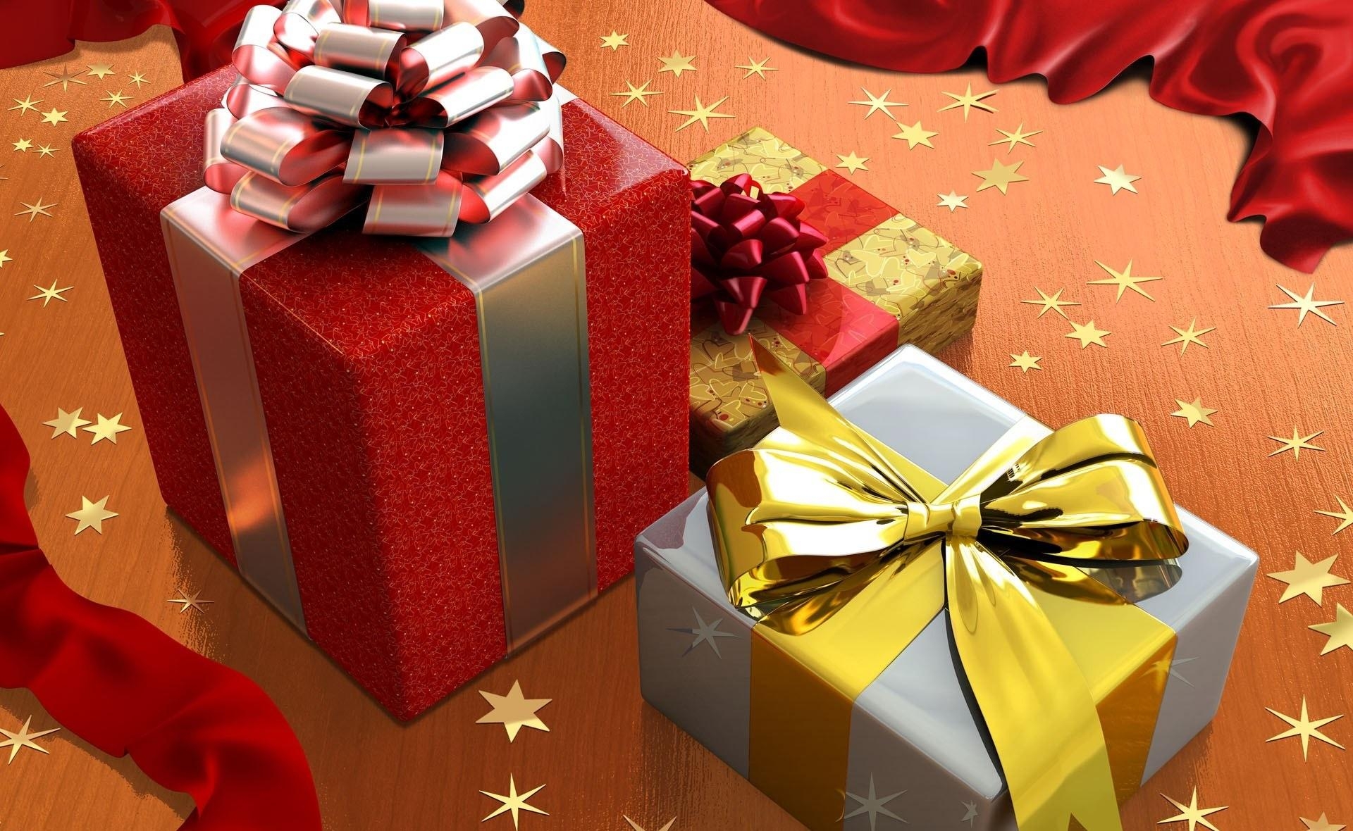 gifts, holidays, stars, holiday, bows, presents