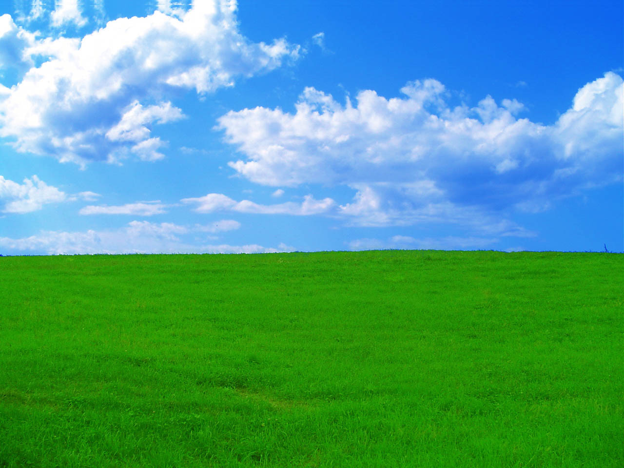 Download mobile wallpaper Grass, Sky, Clouds, Landscape for free.