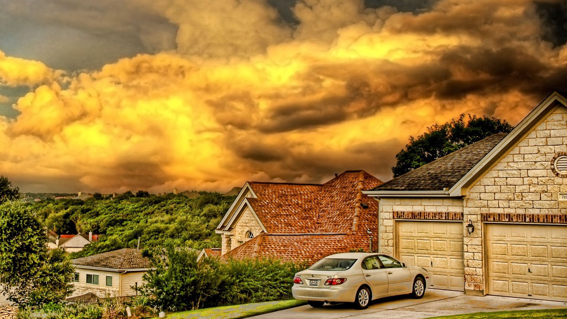 cities, building, car, hdr, garage High Definition image