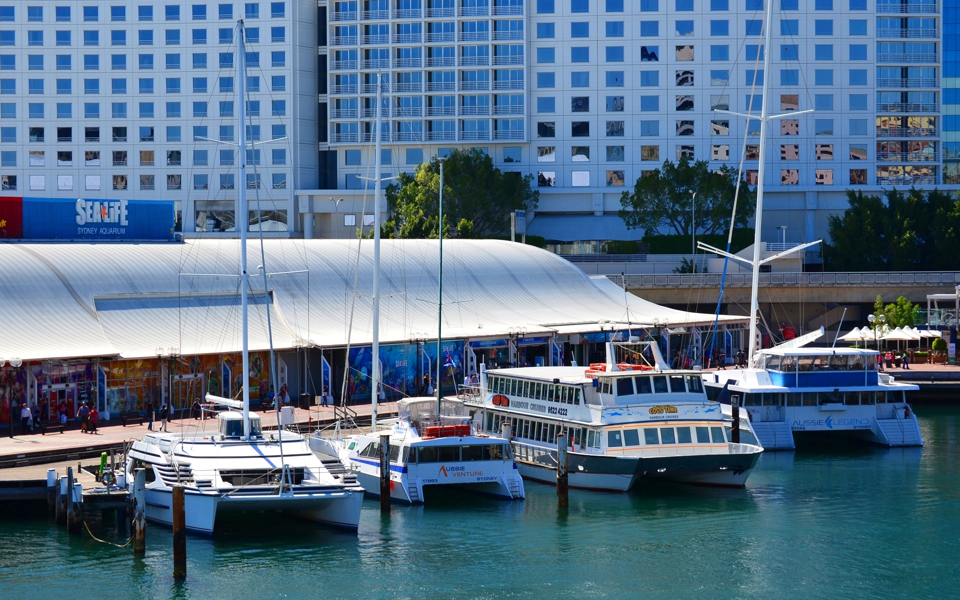 man made, darling harbour, boat, ferry, harbor, pier, sydney, yacht