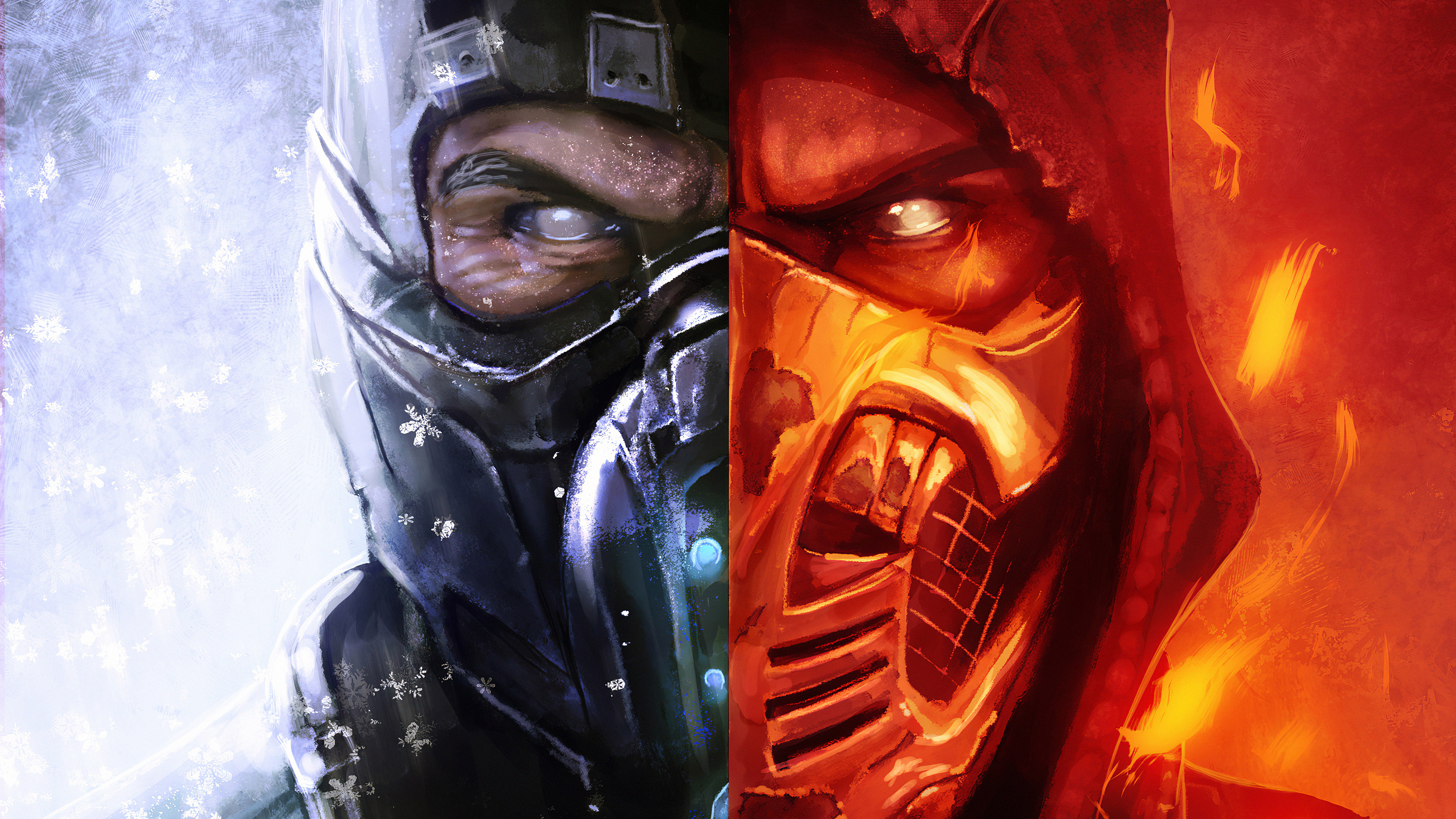 mortal kombat 11, mortal kombat, sub zero (mortal kombat), video game, scorpion (mortal kombat) for android