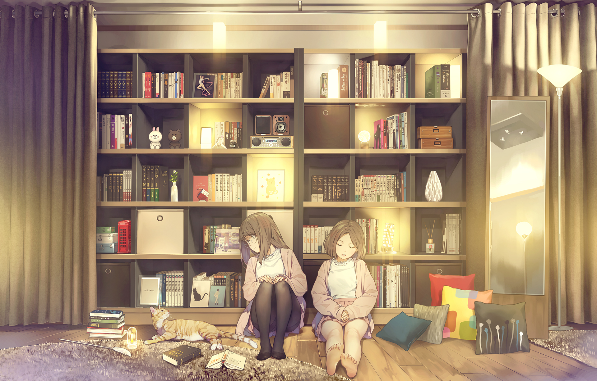 Anime Bookshelf GIF - Anime bookshelf - Discover & Share GIFs