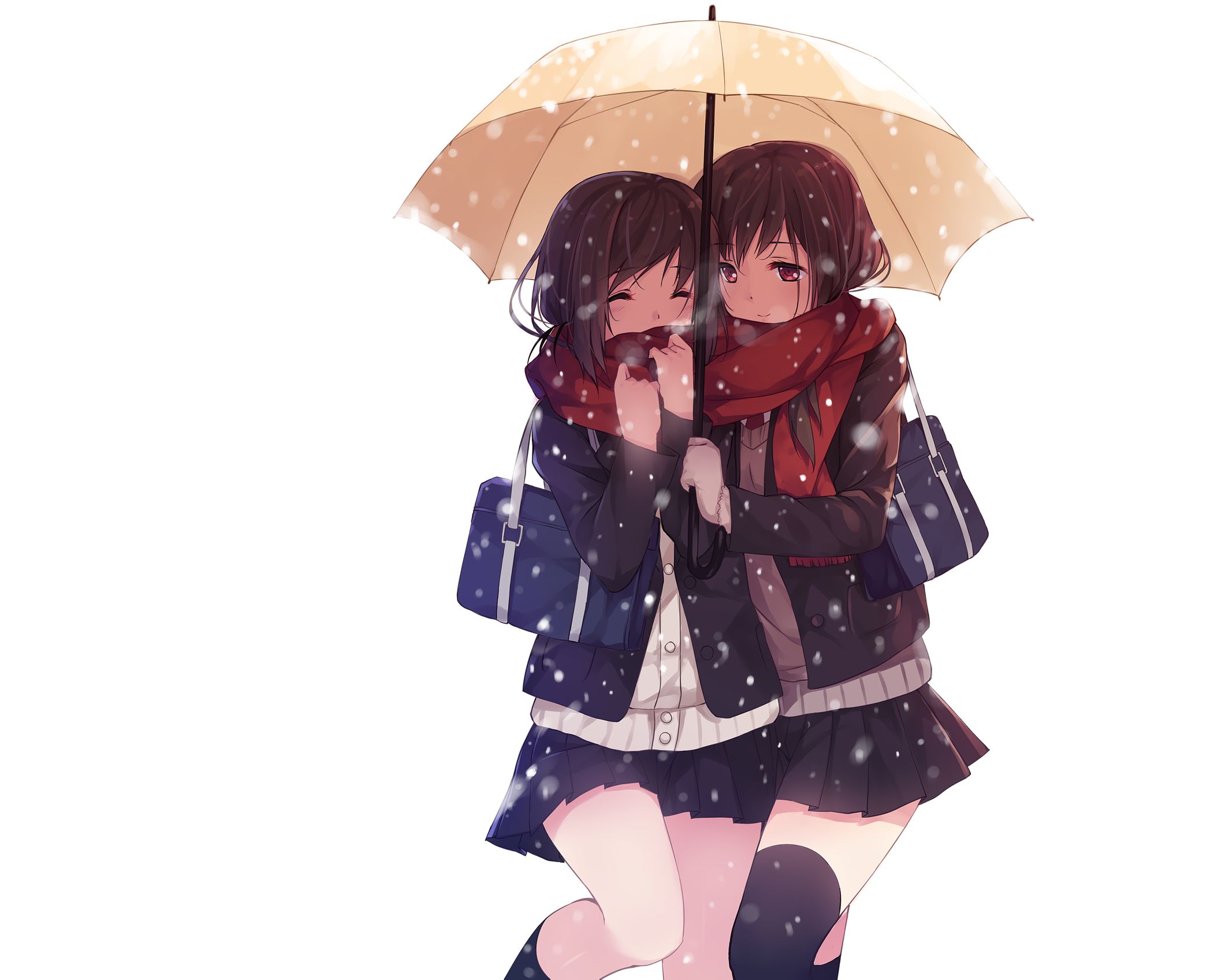 Подруги под зонтом