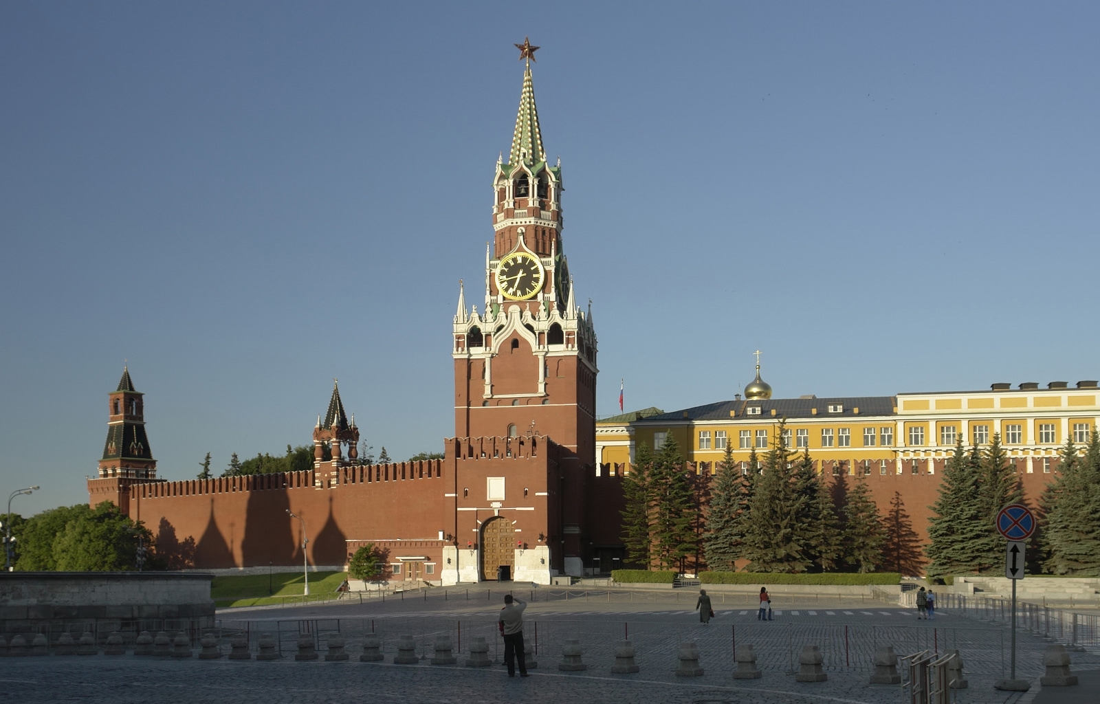 kremlin, blue, cities, architecture, moskow 32K