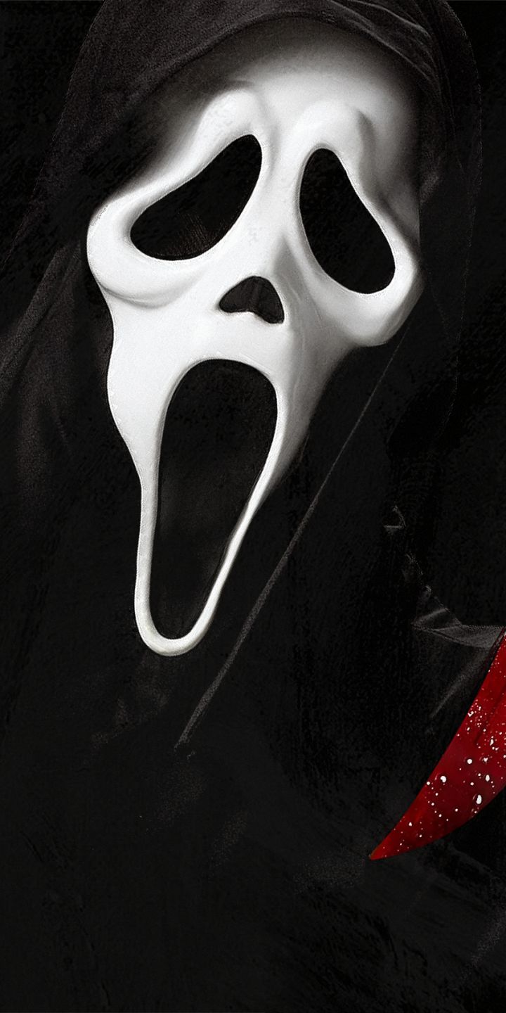 ghostface (scream), scream, movie iphone wallpaper