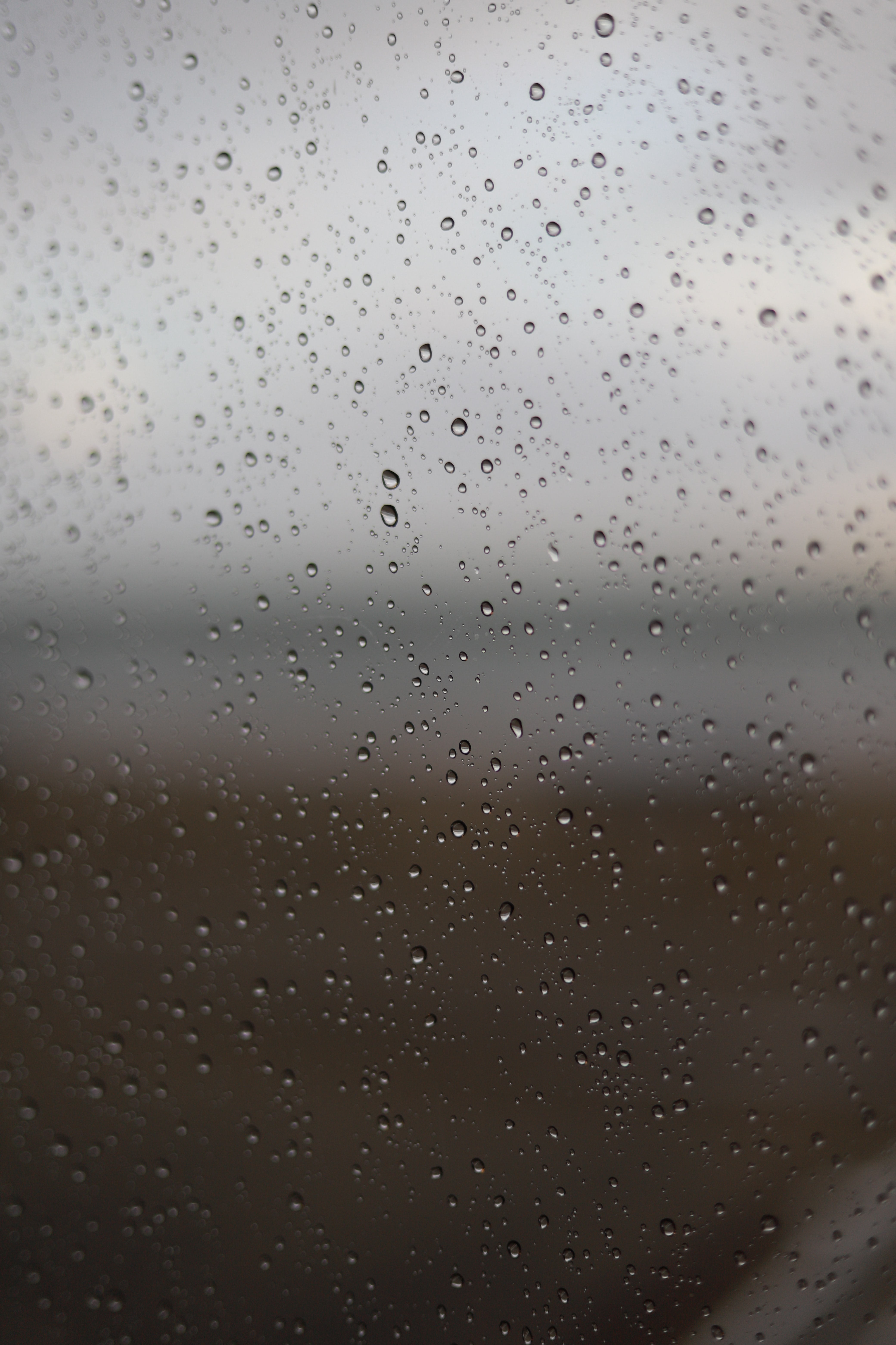 Download mobile wallpaper Wet, Grey, Macro, Drops, Glass for free.