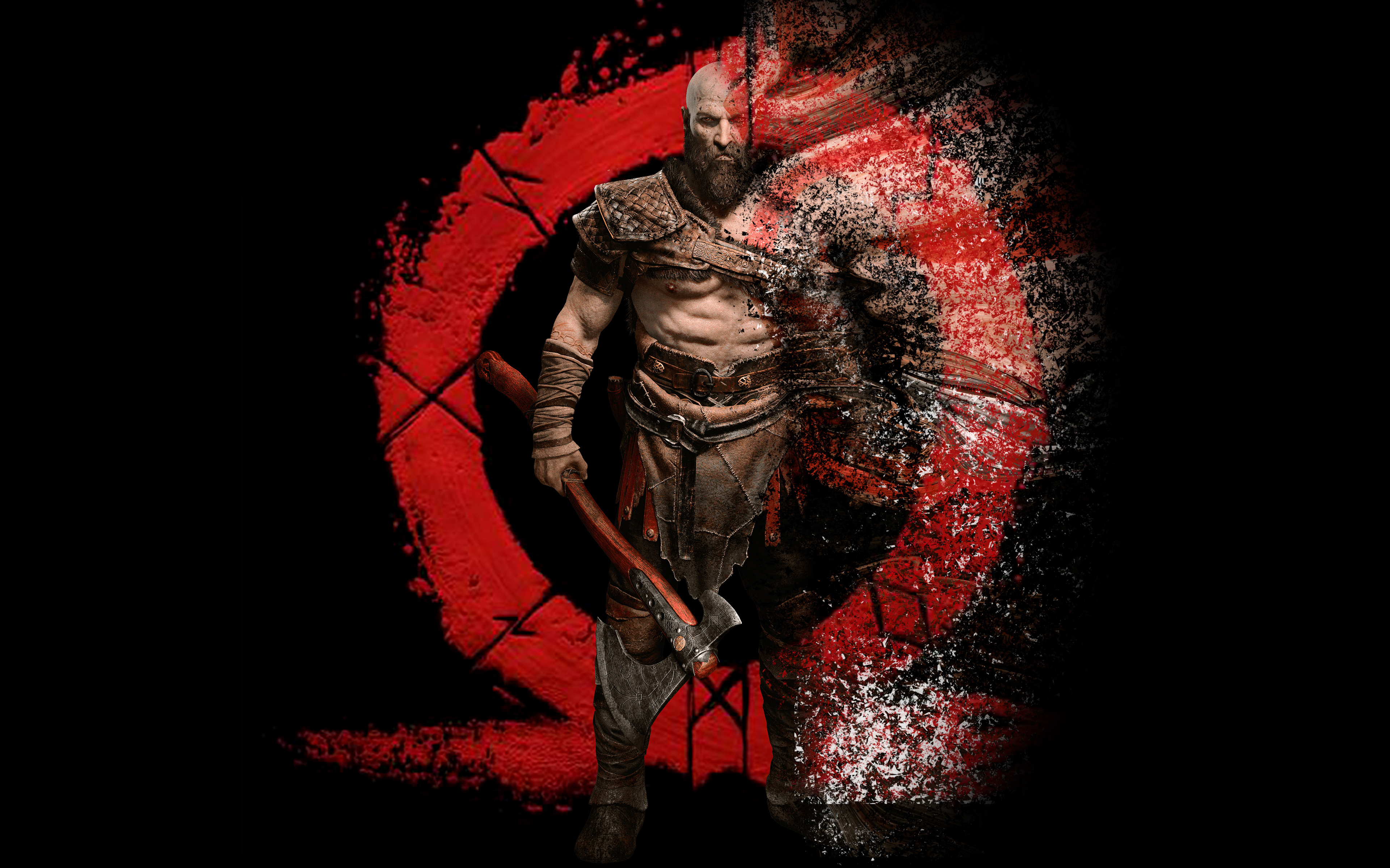 Desktop FHD god of war, kratos (god of war), video game, god of war (2018)