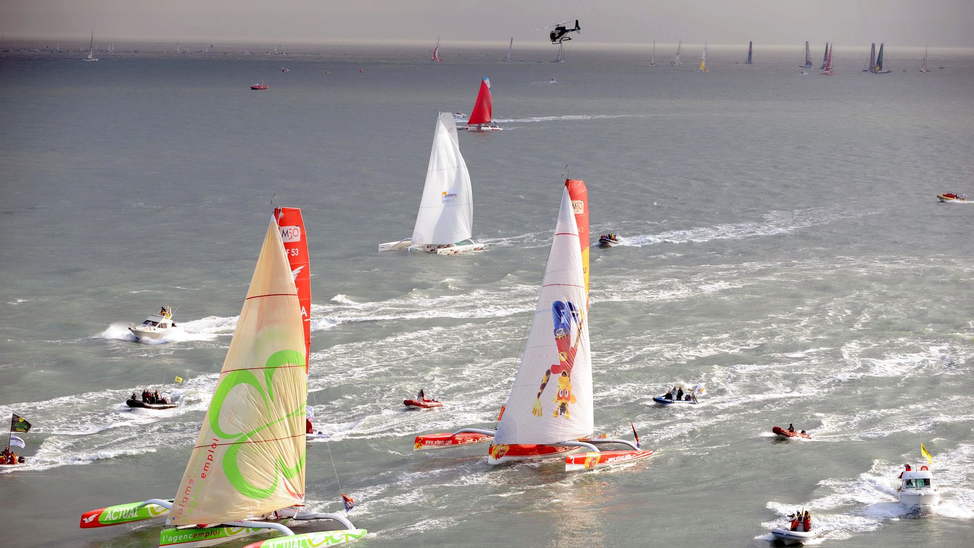 Laden Sie das Sport, Sky, Sea, Regatta, Yacht, Rennen-Bild kostenlos auf Ihren PC-Desktop herunter