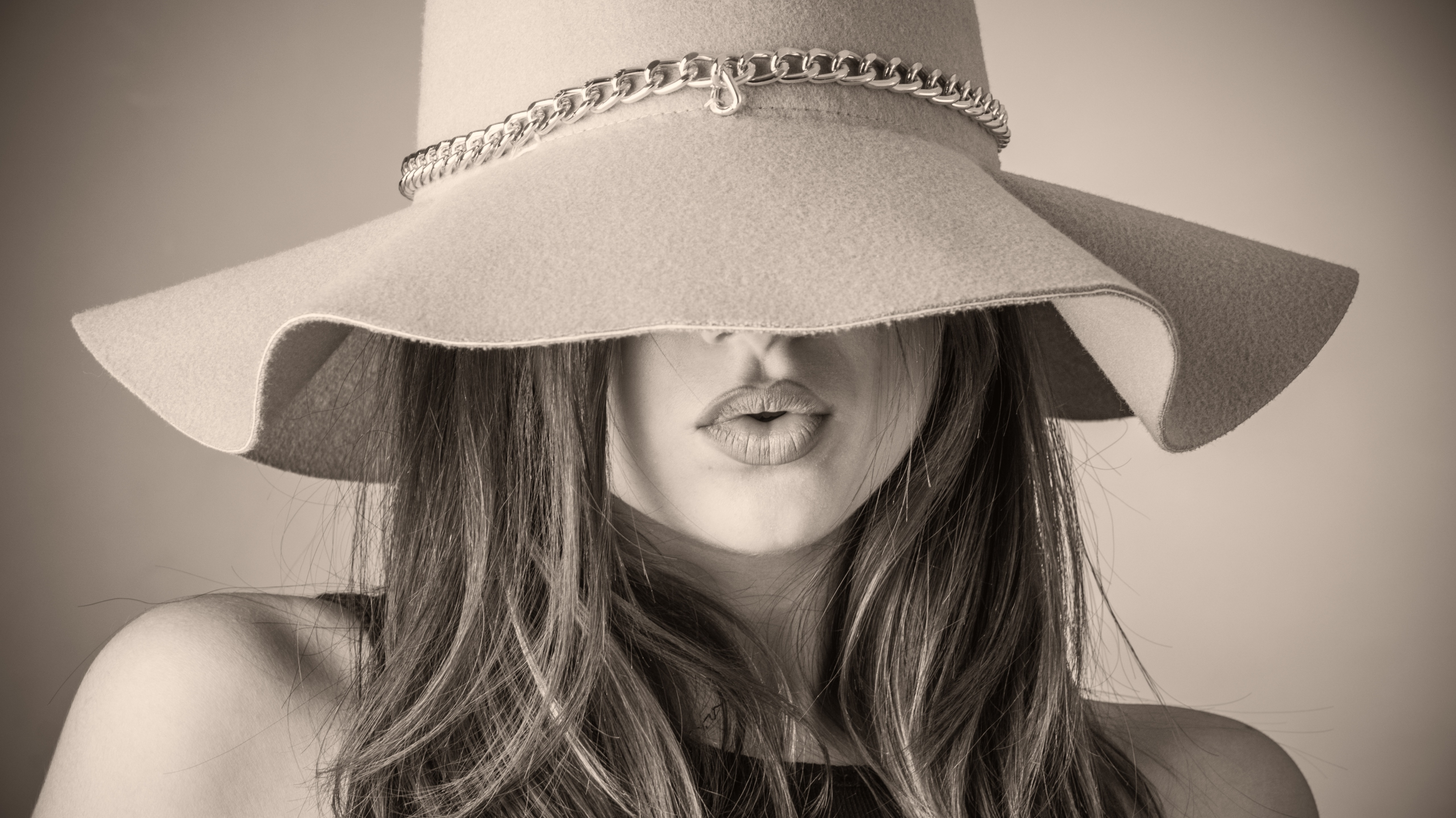 android photography, black & white, hat, sepia