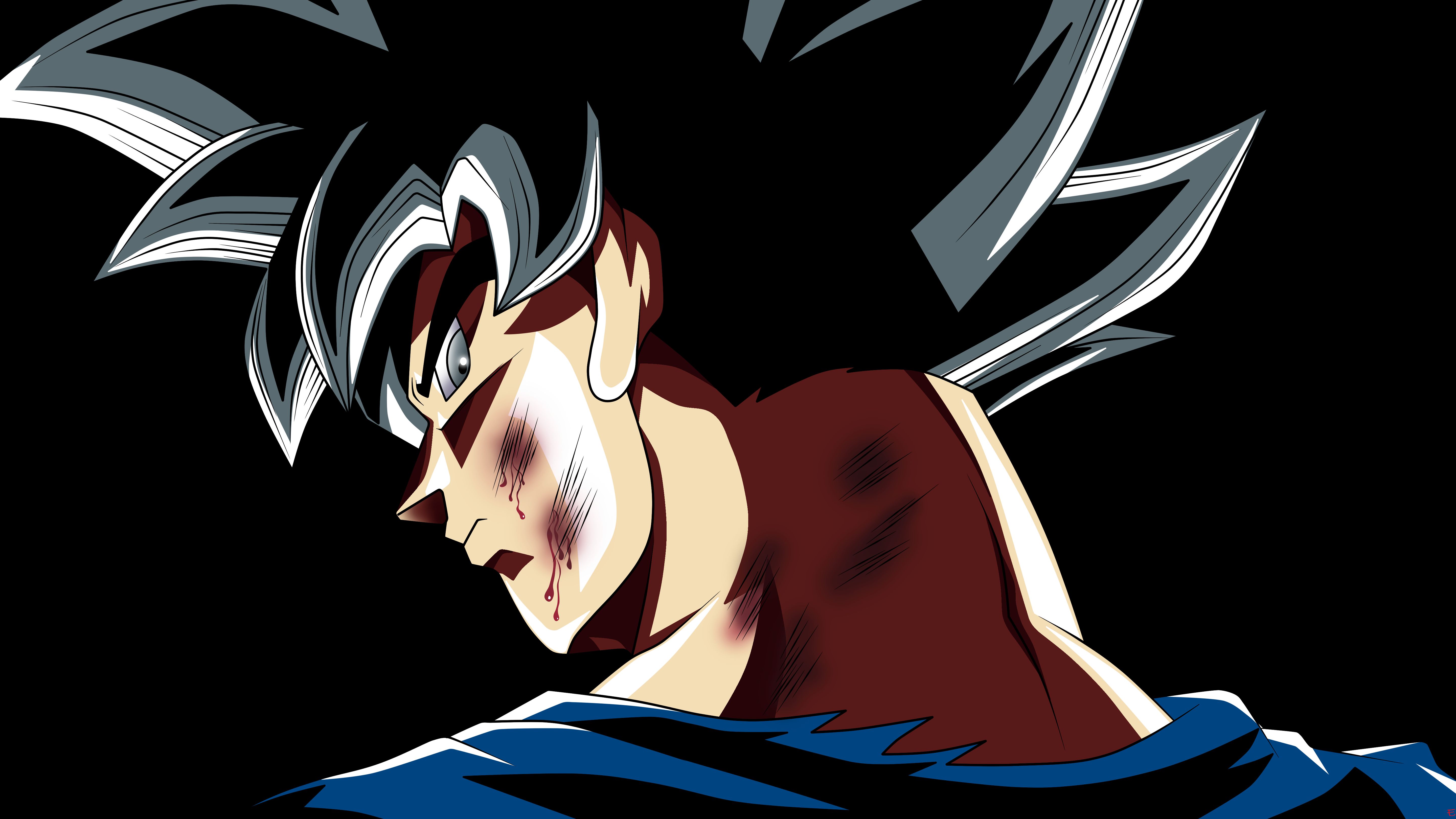 Goku ultra instinto gigante de luz