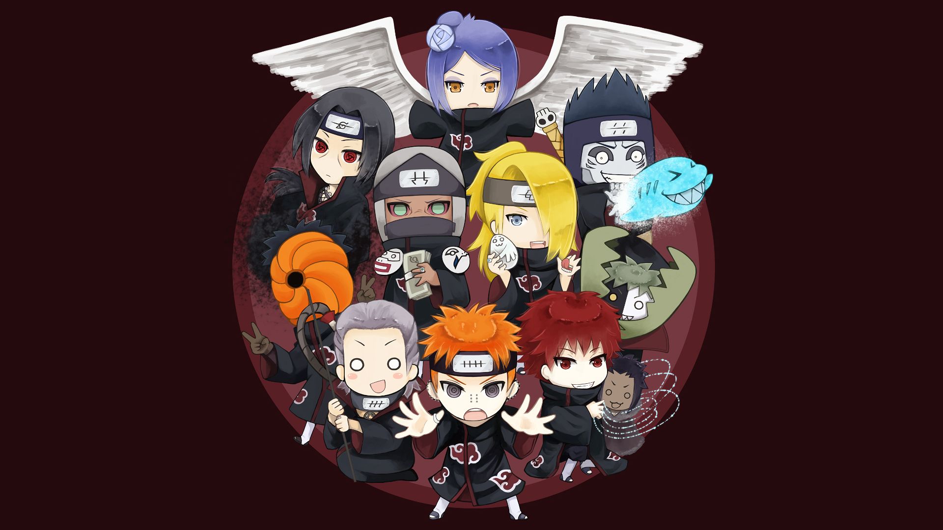 Download mobile wallpaper Anime, Naruto, Itachi Uchiha, Akatsuki (Naruto), Pain (Naruto), Konan (Naruto), Sasori (Naruto), Hidan (Naruto), Deidara (Naruto), Obito Uchiha, Kisame Hoshigaki, Zetsu (Naruto), Kakuzu (Naruto) for free.