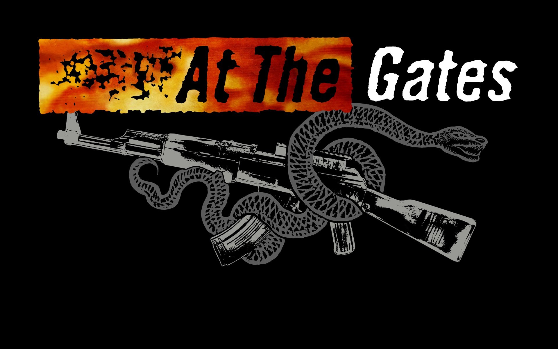 At the gates. At the Gates logo. At the Gates Art. The Call of four Gates.