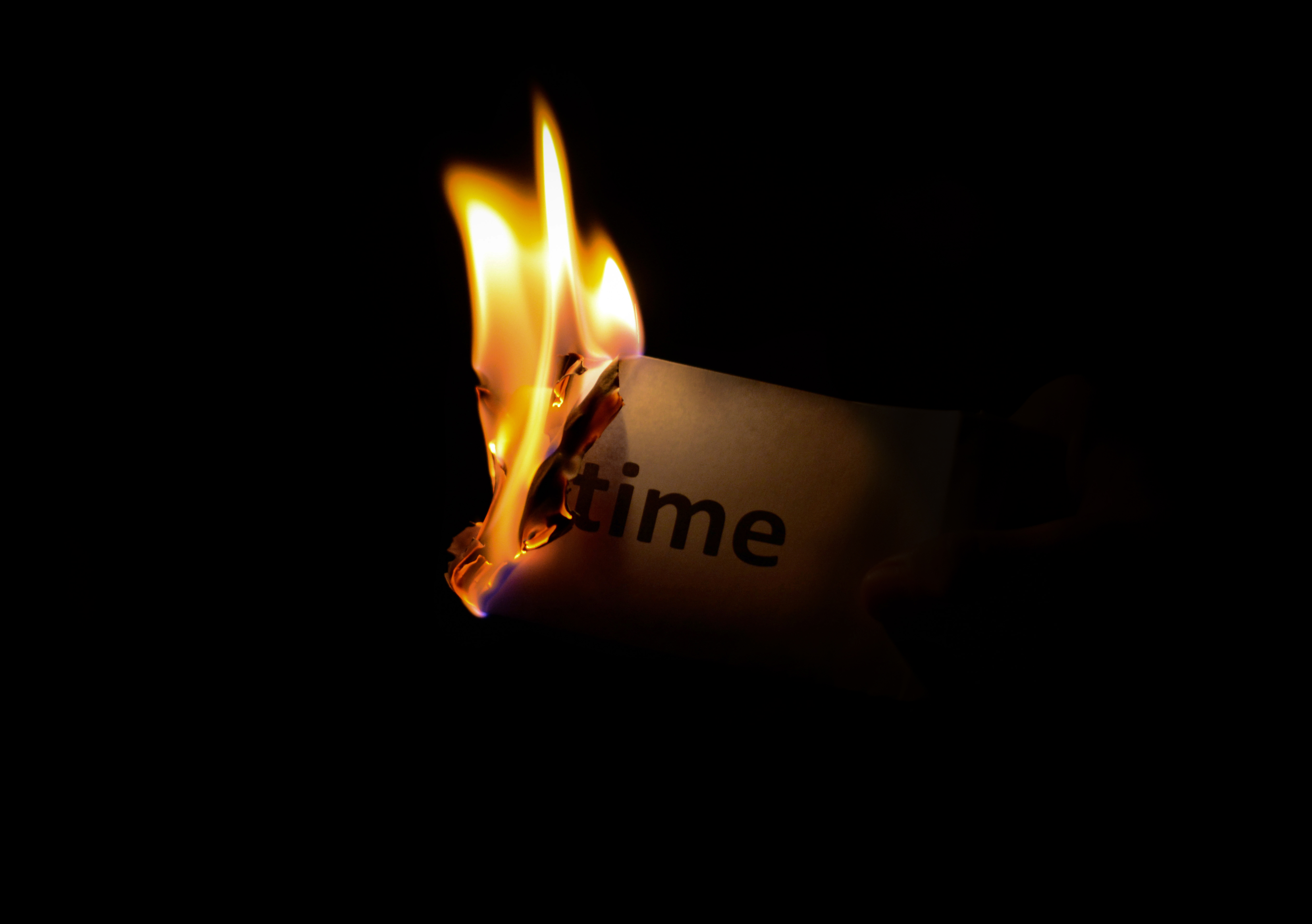 vertical wallpaper words, inspiration, it's time, time, fire