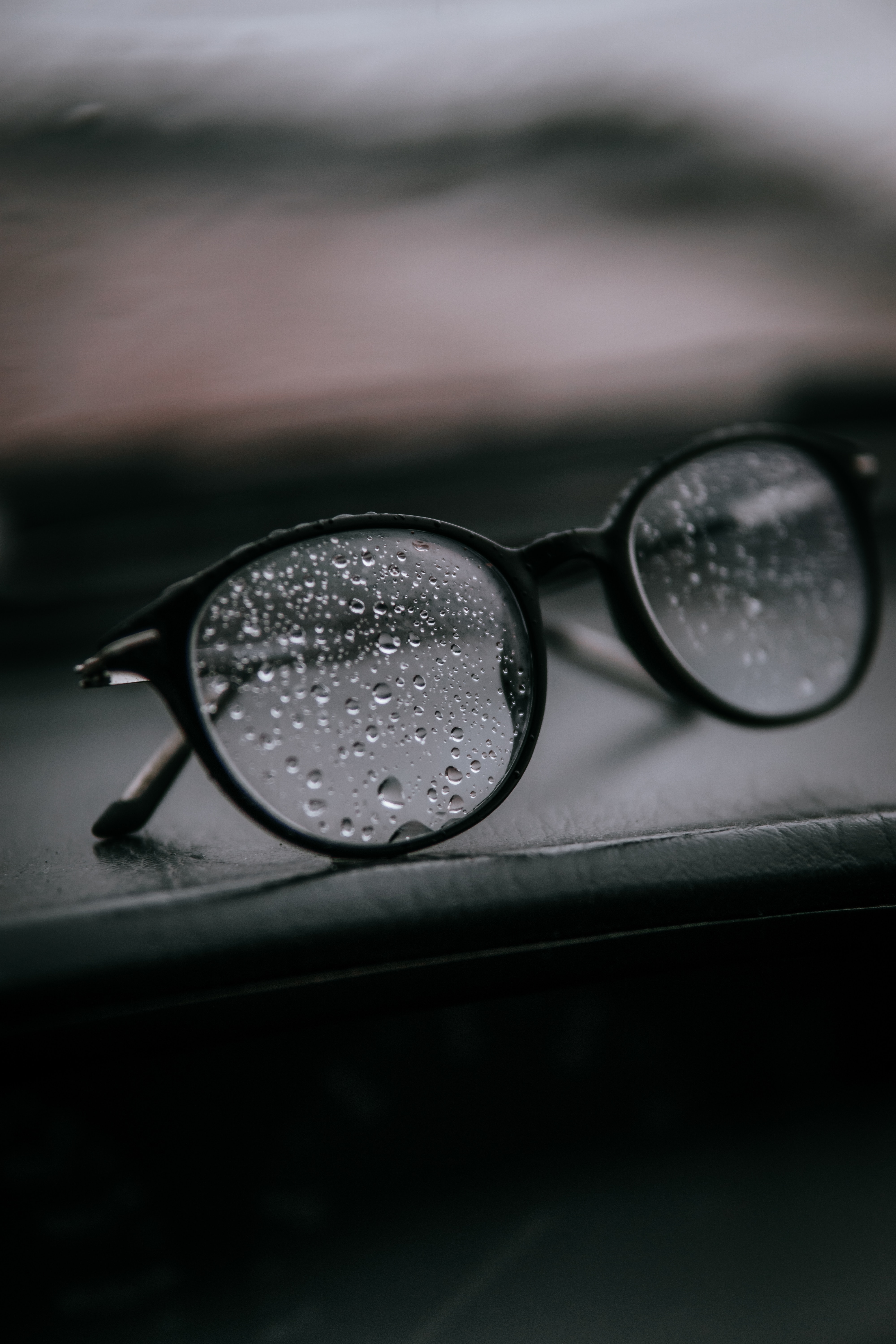 wallpapers glasses, spectacles, miscellanea, drops, miscellaneous, wet, glass