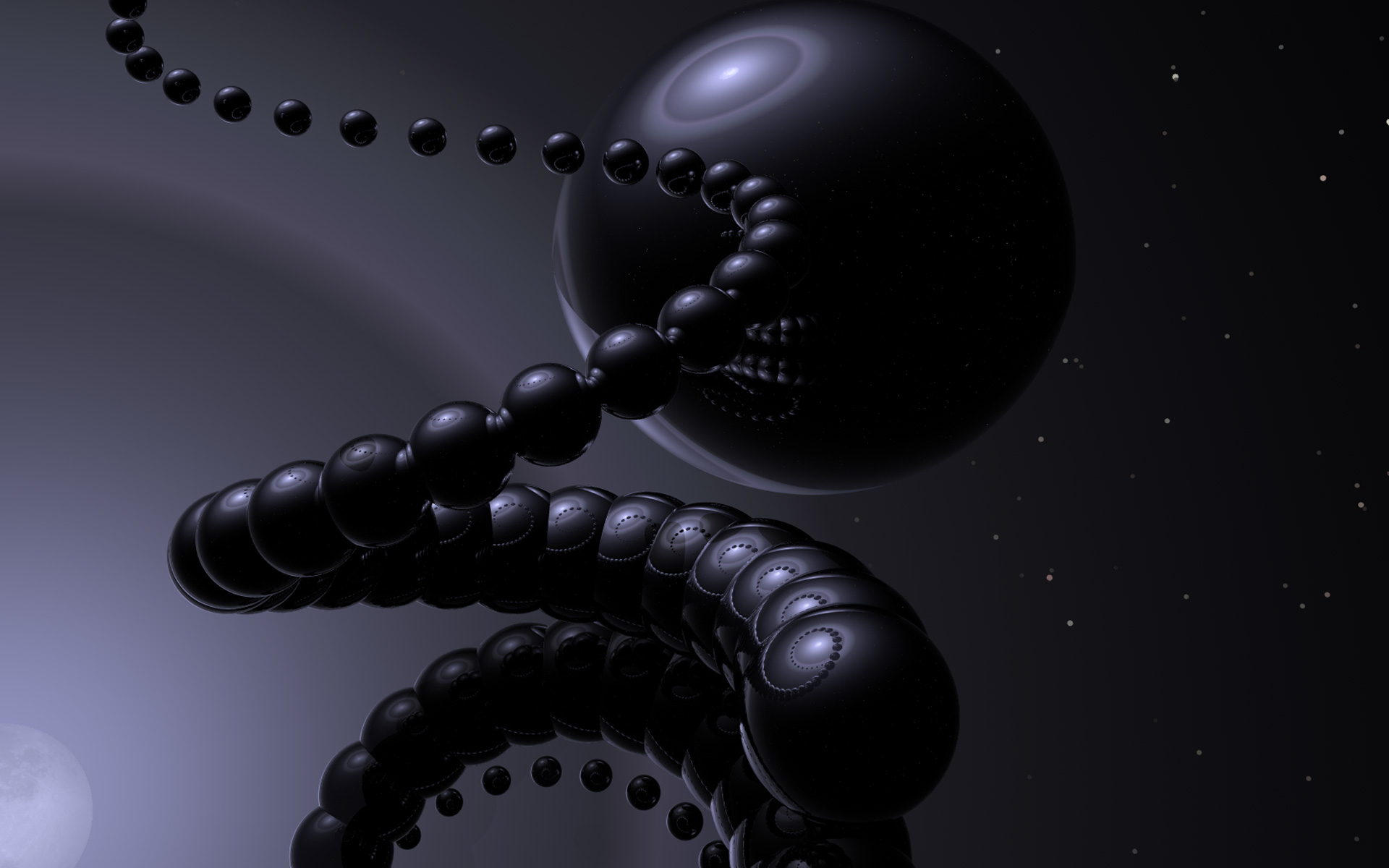 black, abstract, 3d, sphere, cgi, dark
