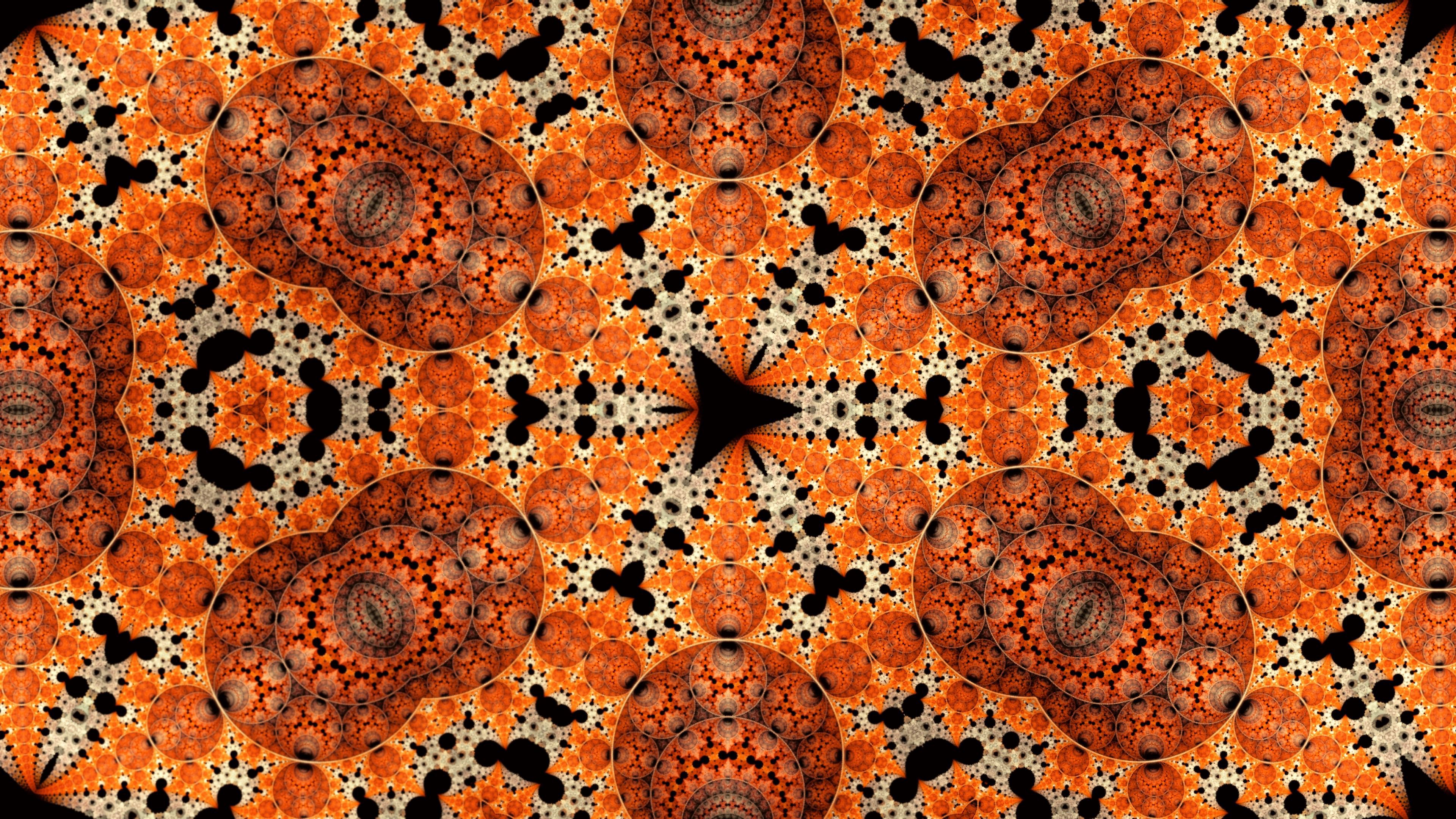 abstract, pattern, round, kaleidoscope