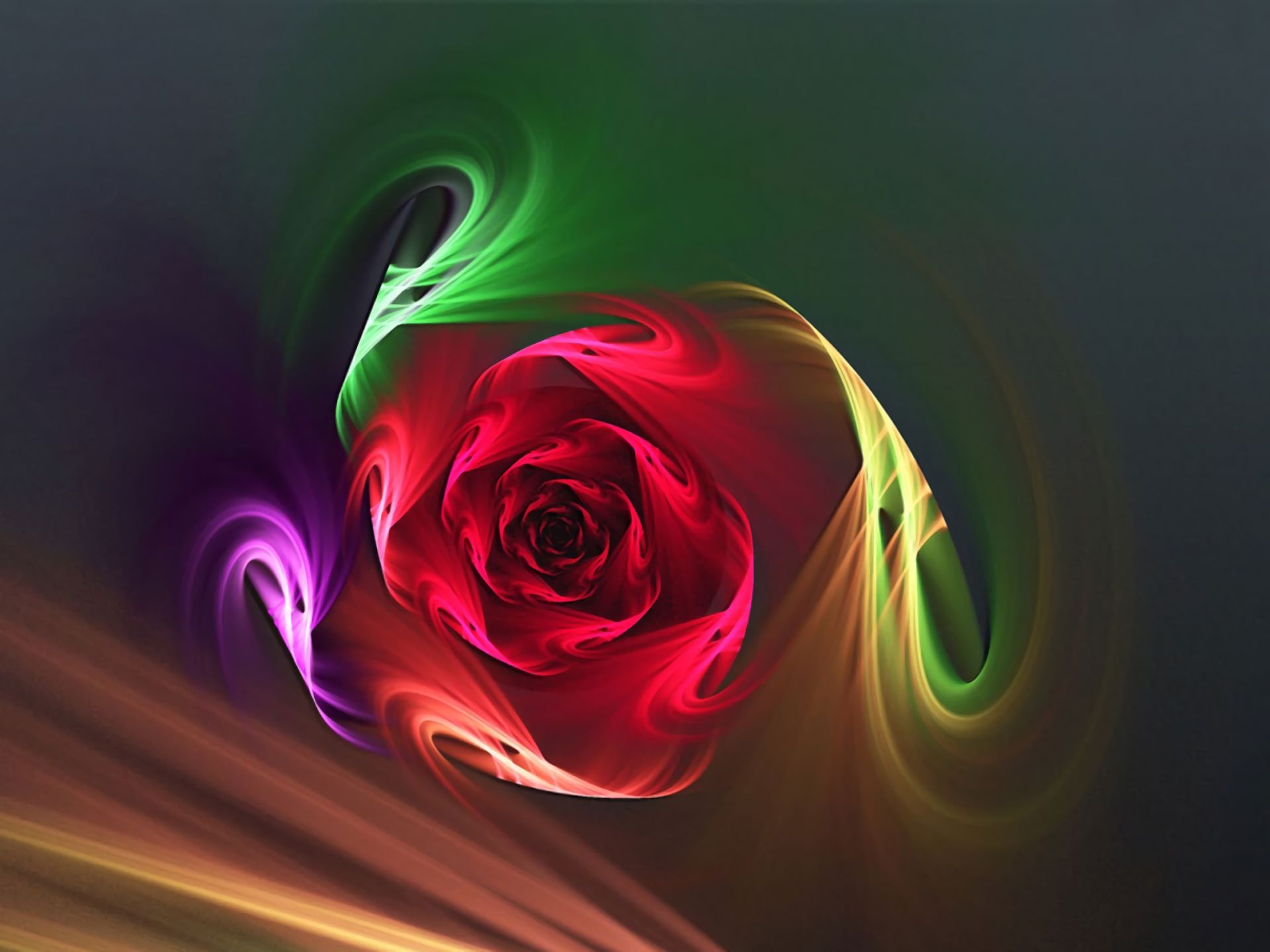 Абстракция цветы розы