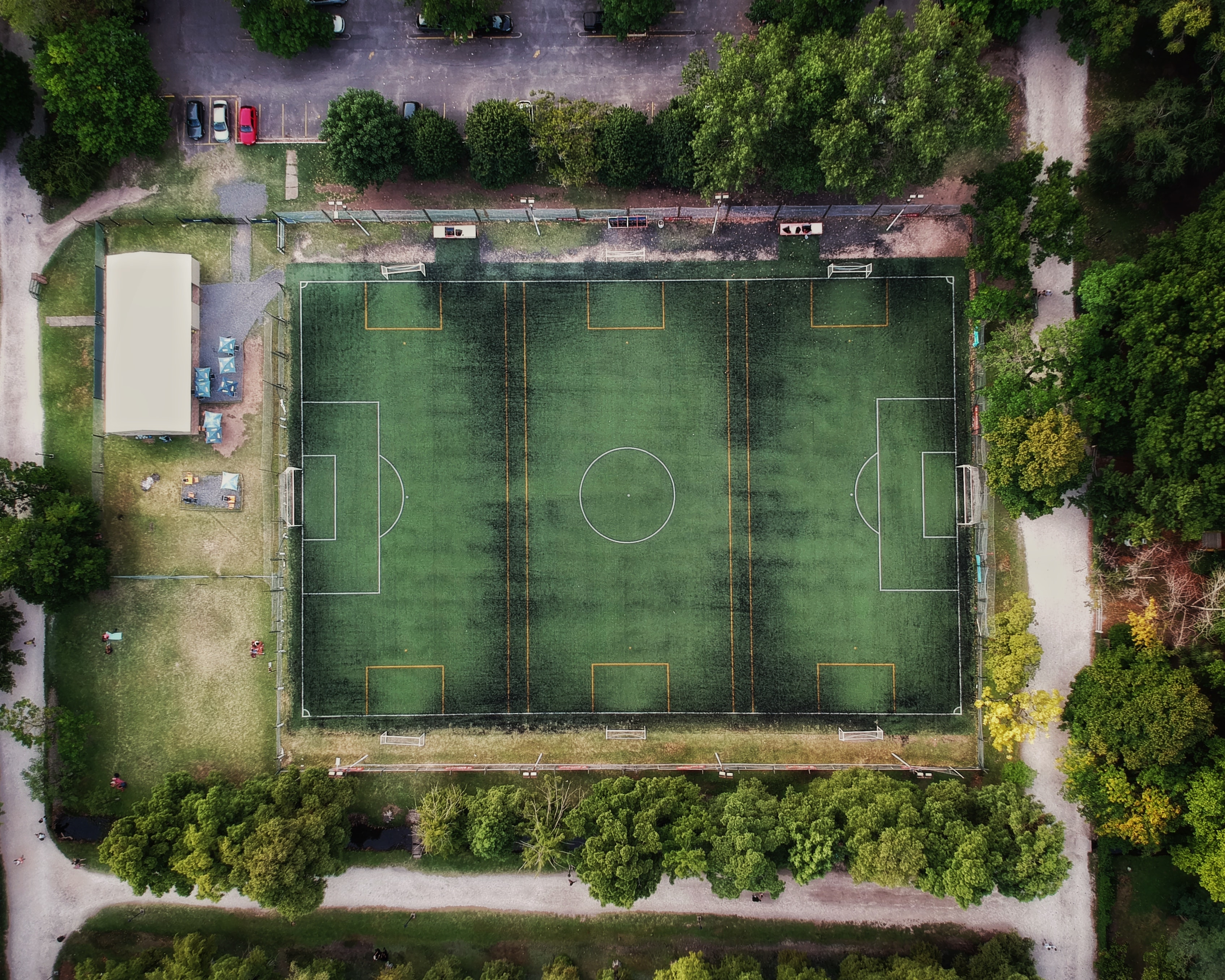 Téléchargez des papiers peints mobile Terrain De Football, Vue D’En Haut, Vue D'en Haut, Divers, Stade gratuitement.