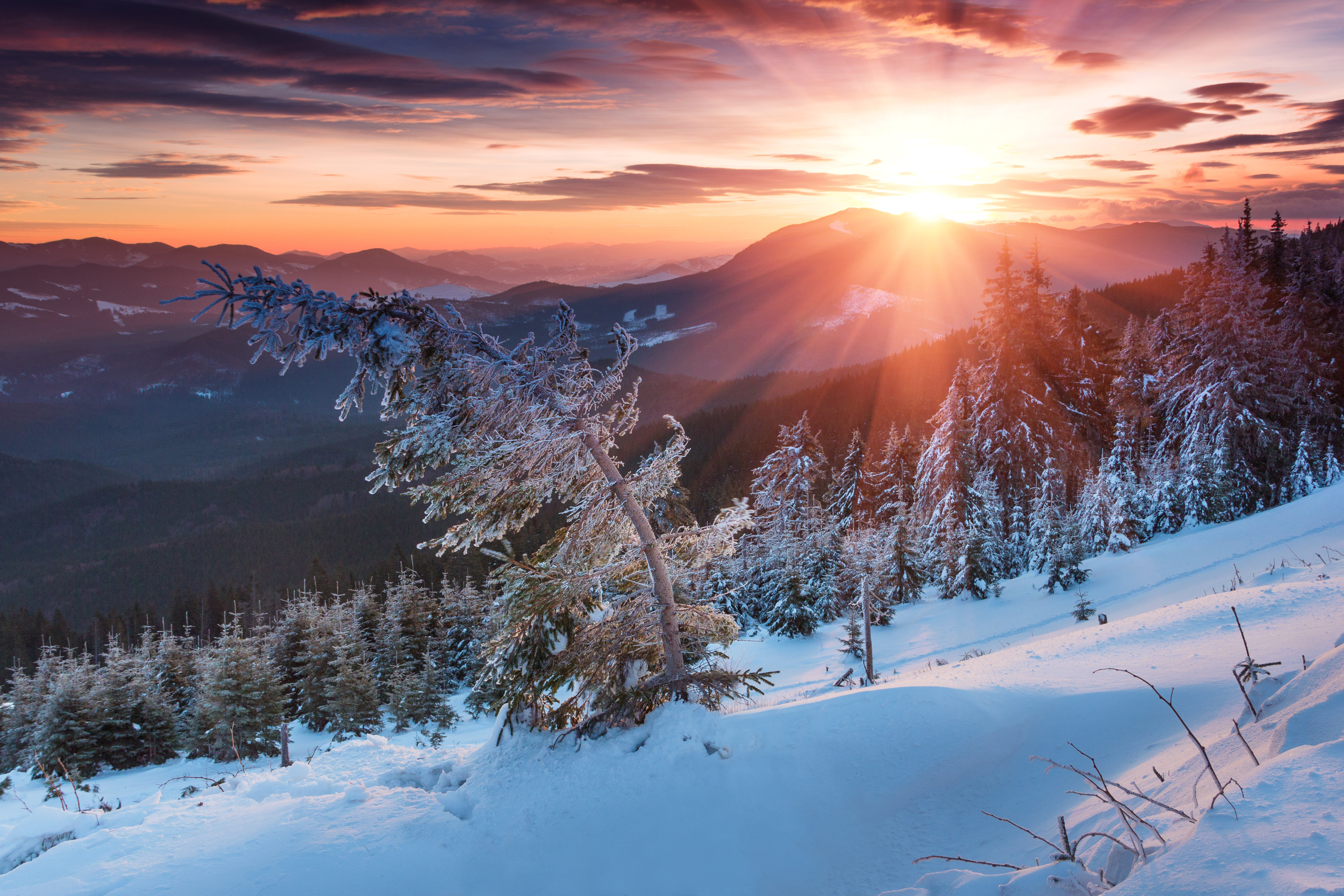 Красивое солнце зима. Зимний закат. Зимний закат в горах. Рассвет зимой. Рассвет в горах зимой.