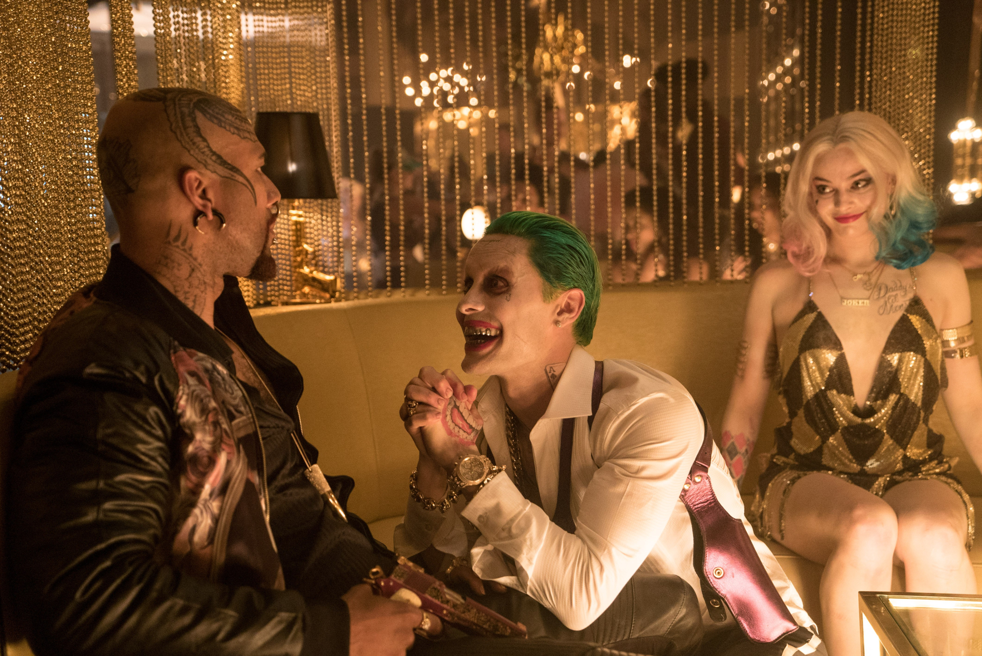 android harley quinn, joker, movie, suicide squad, dc comics, deadshot, jared leto, margot robbie, will smith