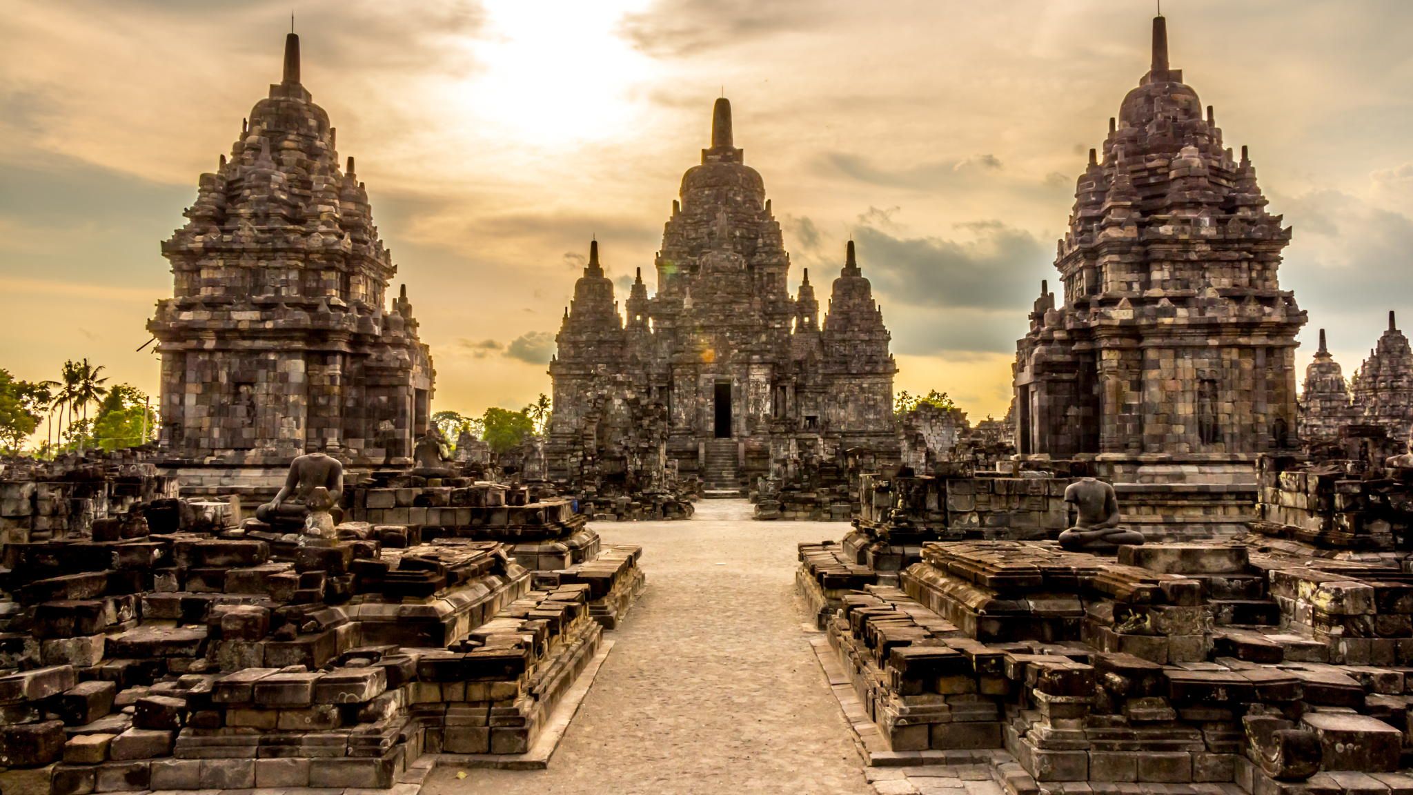 372095 Hintergrundbild herunterladen religiös, prambanan tempel, hindu tempel, indonesien, java (indonesien), tempel - Bildschirmschoner und Bilder kostenlos