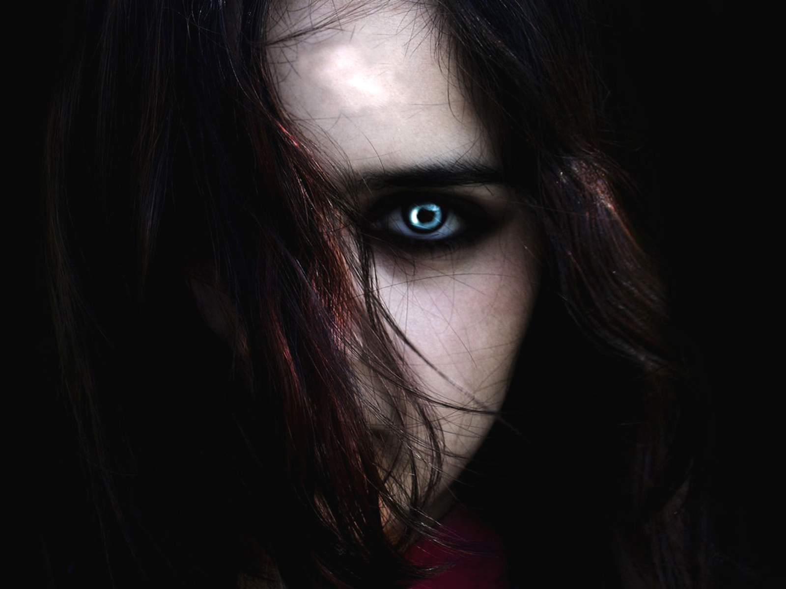 dark, vampire, fantasy, hair, eye HD wallpaper