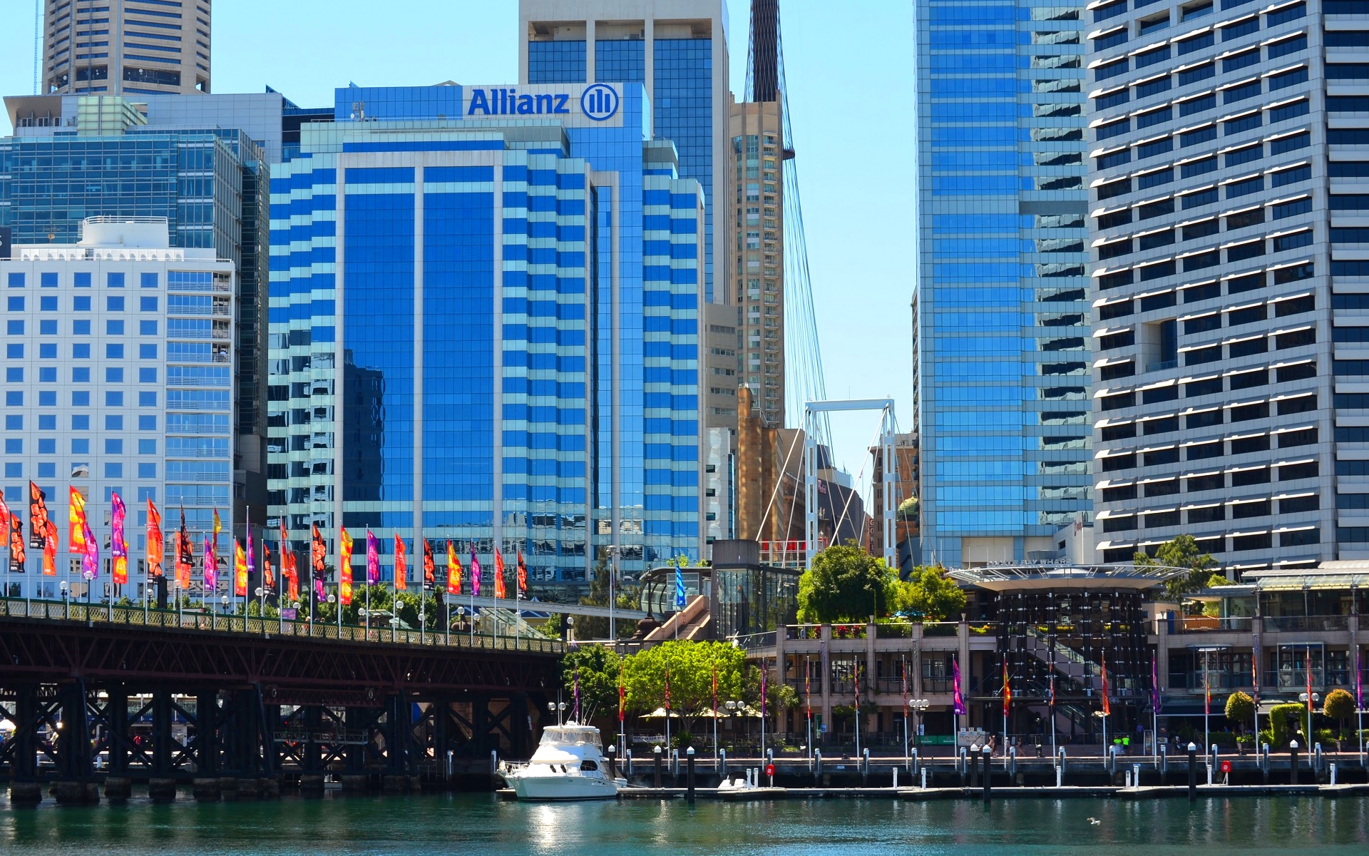 man made, darling harbour, australia, boat, building, city, cockle bay, sydney, wharf