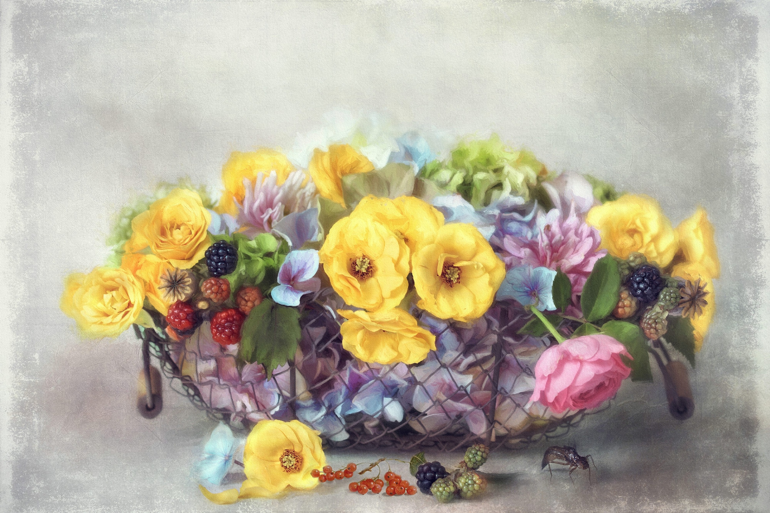photography, still life, bowl, colorful, flower