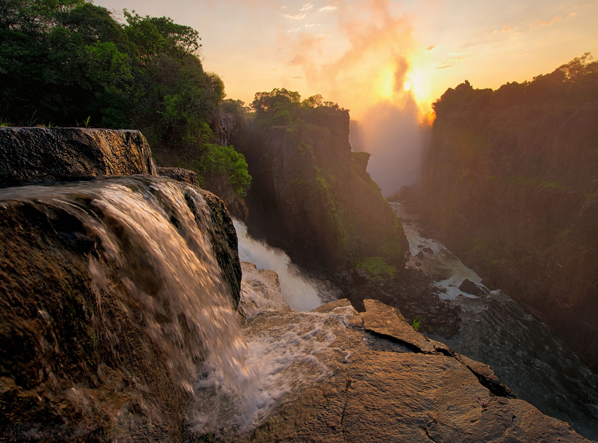 Природа Африки водопад Виктория