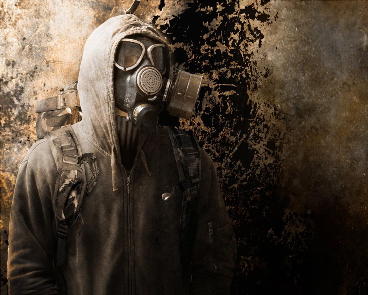 s t a l k e r, gas mask, video game, biohazard, radioactive