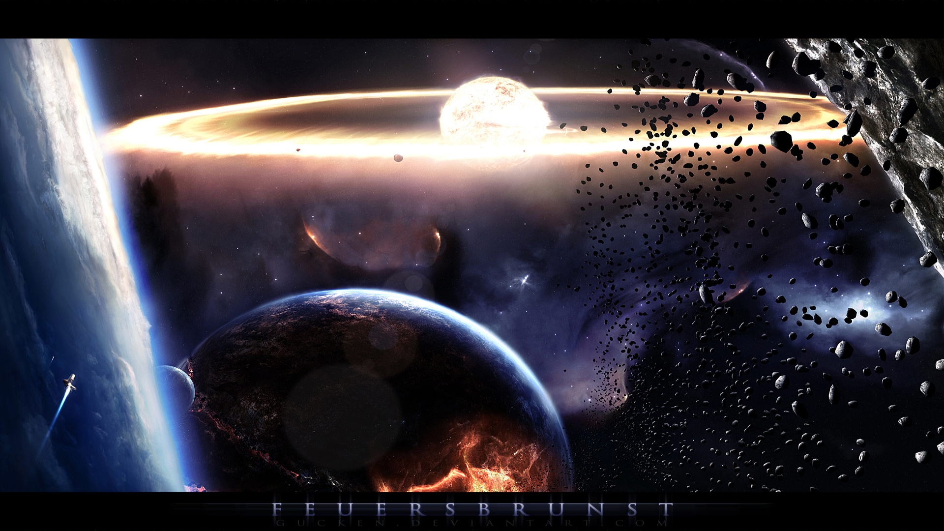 180081 Hintergrundbild herunterladen science fiction, explosion, supernova - Bildschirmschoner und Bilder kostenlos