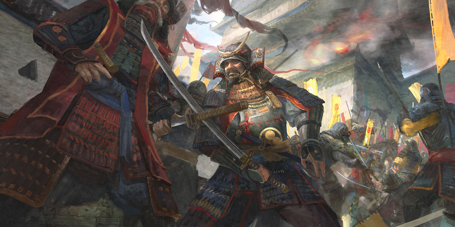 Воин битва Самураи