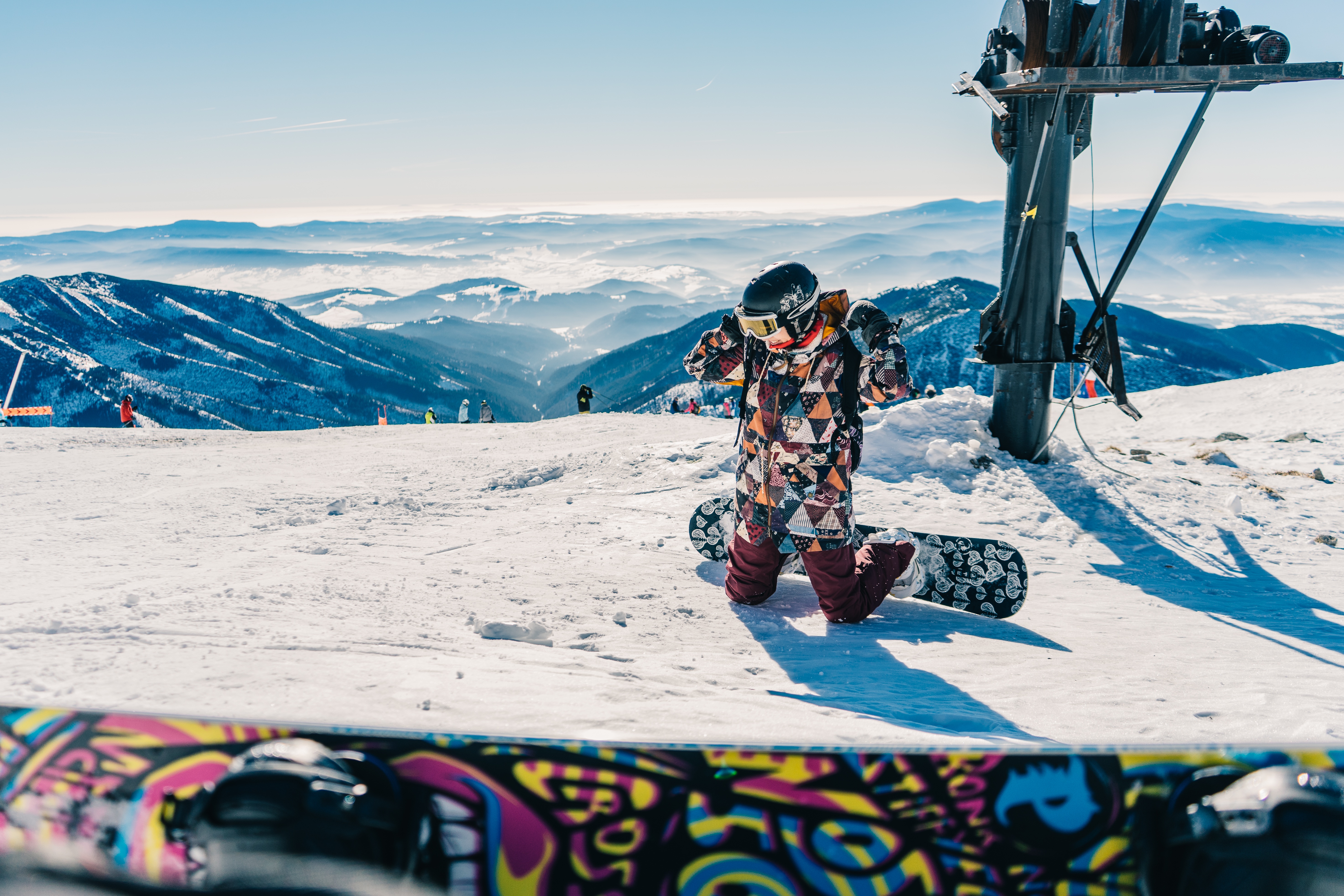 72002 скачать обои сноуборд, сноубордист, спорт, горы, снег - заставки и картинки бесплатно