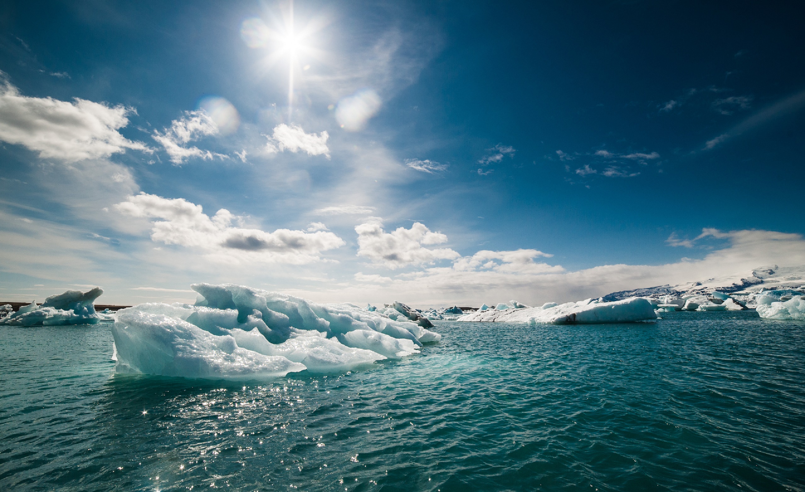 earth, ocean, arctic, ice, iceberg, sky, water High Definition image
