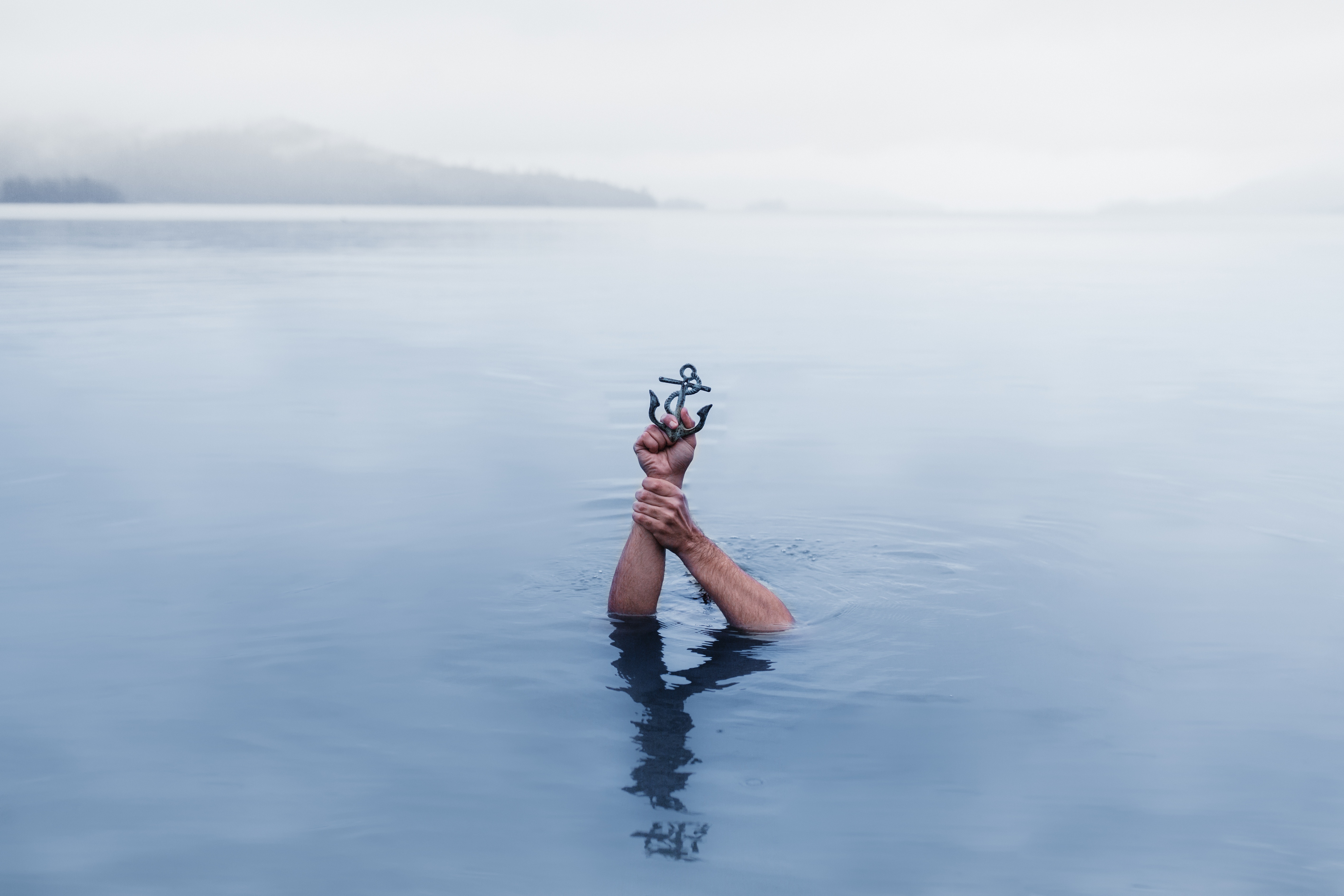 water, miscellanea, miscellaneous, hands, immersion, anchor, symbolic Aesthetic wallpaper