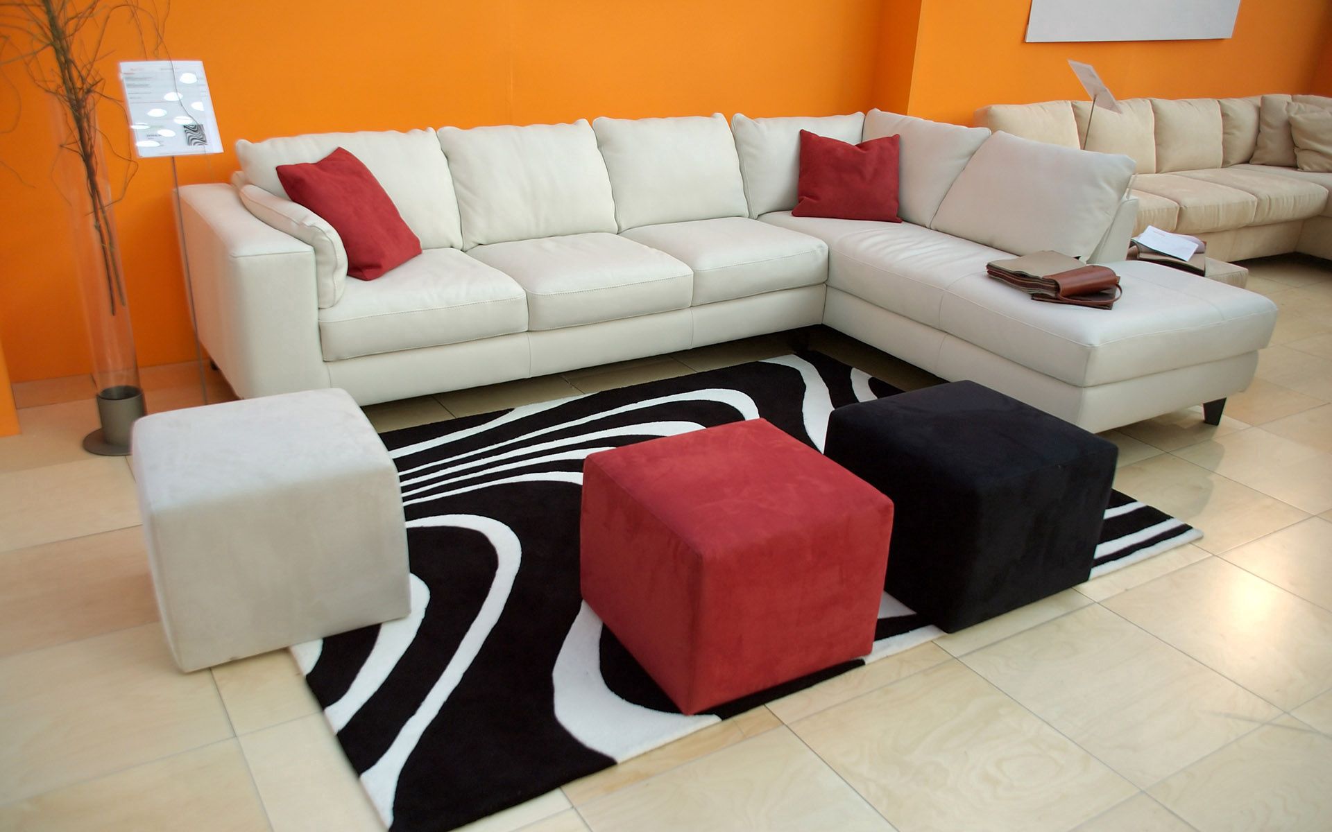 70828 скачать обои диван, интерьер, яркий, разное, стиль, кресло - заставки и картинки бесплатно