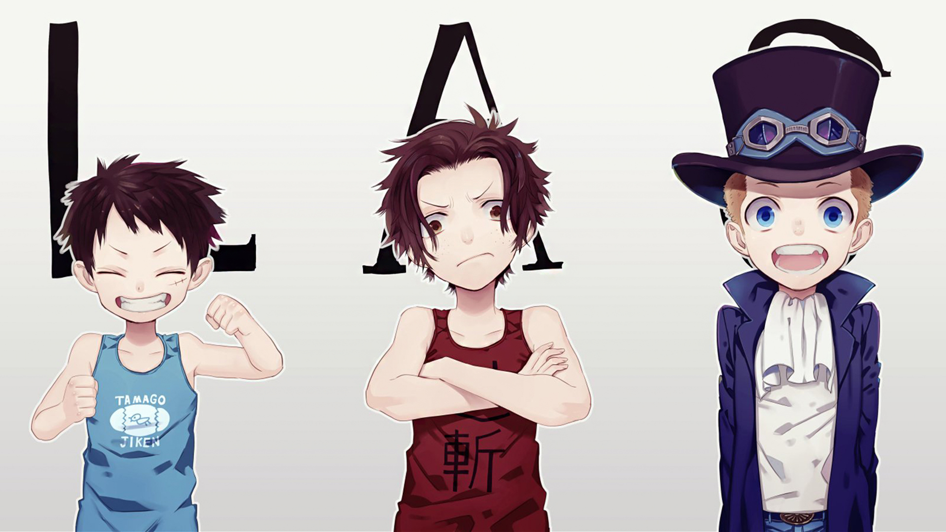 one piece, portgas d ace, anime, monkey d luffy, sabo (one piece) HD wallpaper
