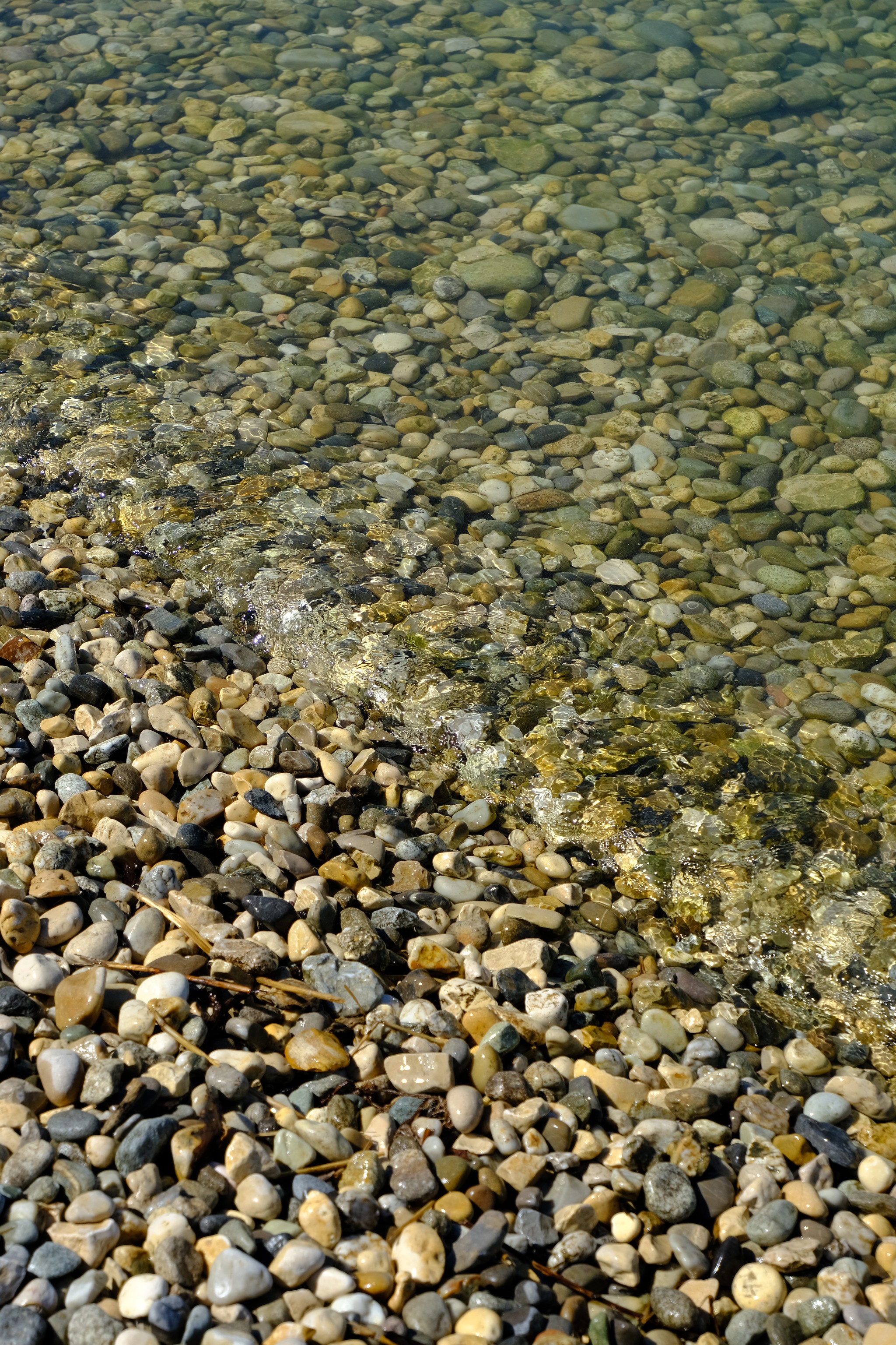 nature, water, stones, pebble, waves Free Background