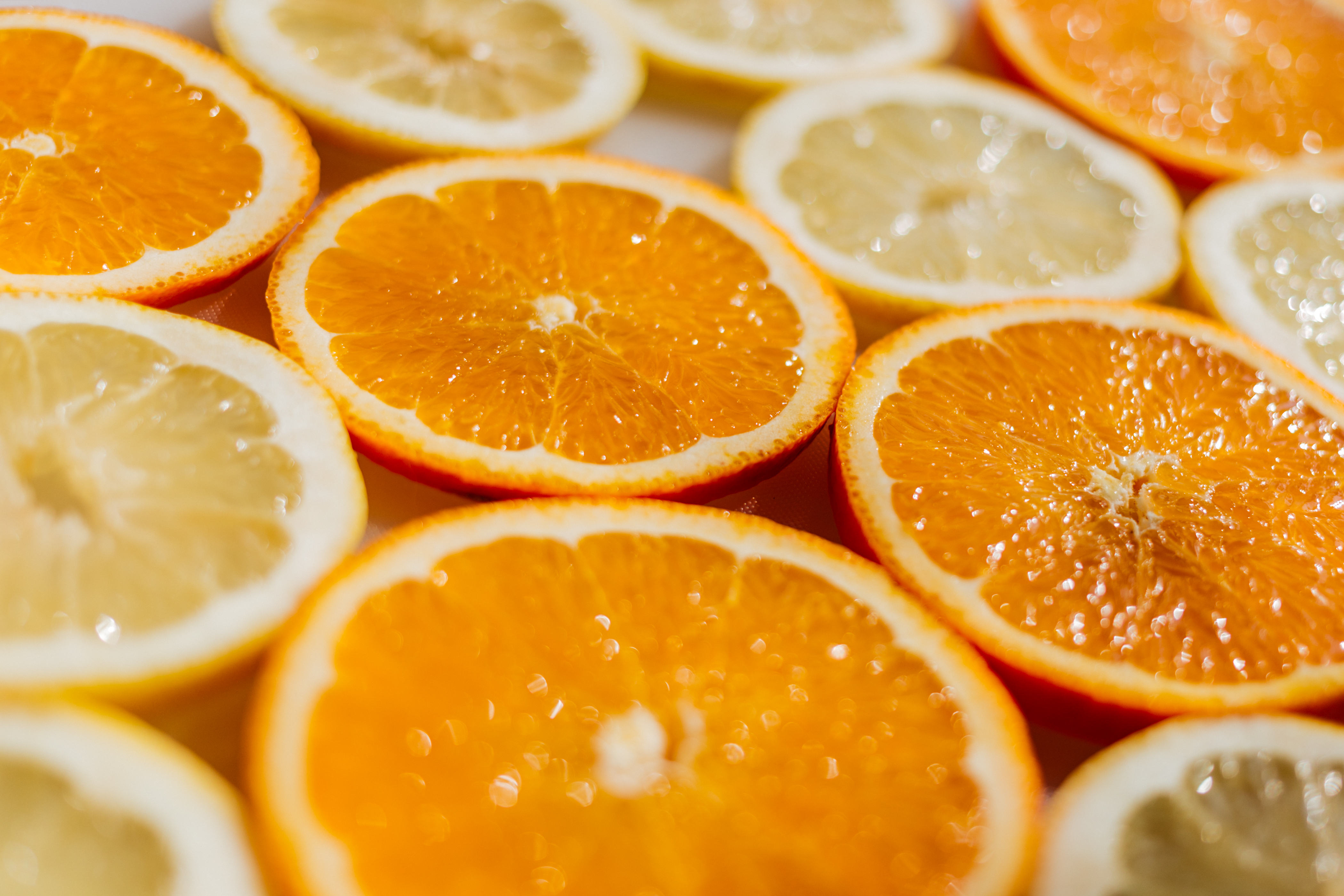 83404 скачать обои апельсины, лимоны, фрукты, еда, нарезка - заставки и картинки бесплатно