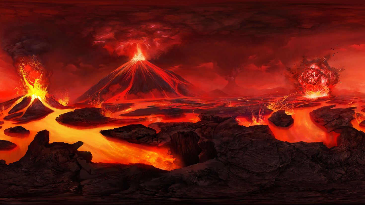 Тревога вулкан. Извержение вулкана лава. Жерло вулкана фэнтези арт. Муспельхейм царство. Лава магма вулкан.
