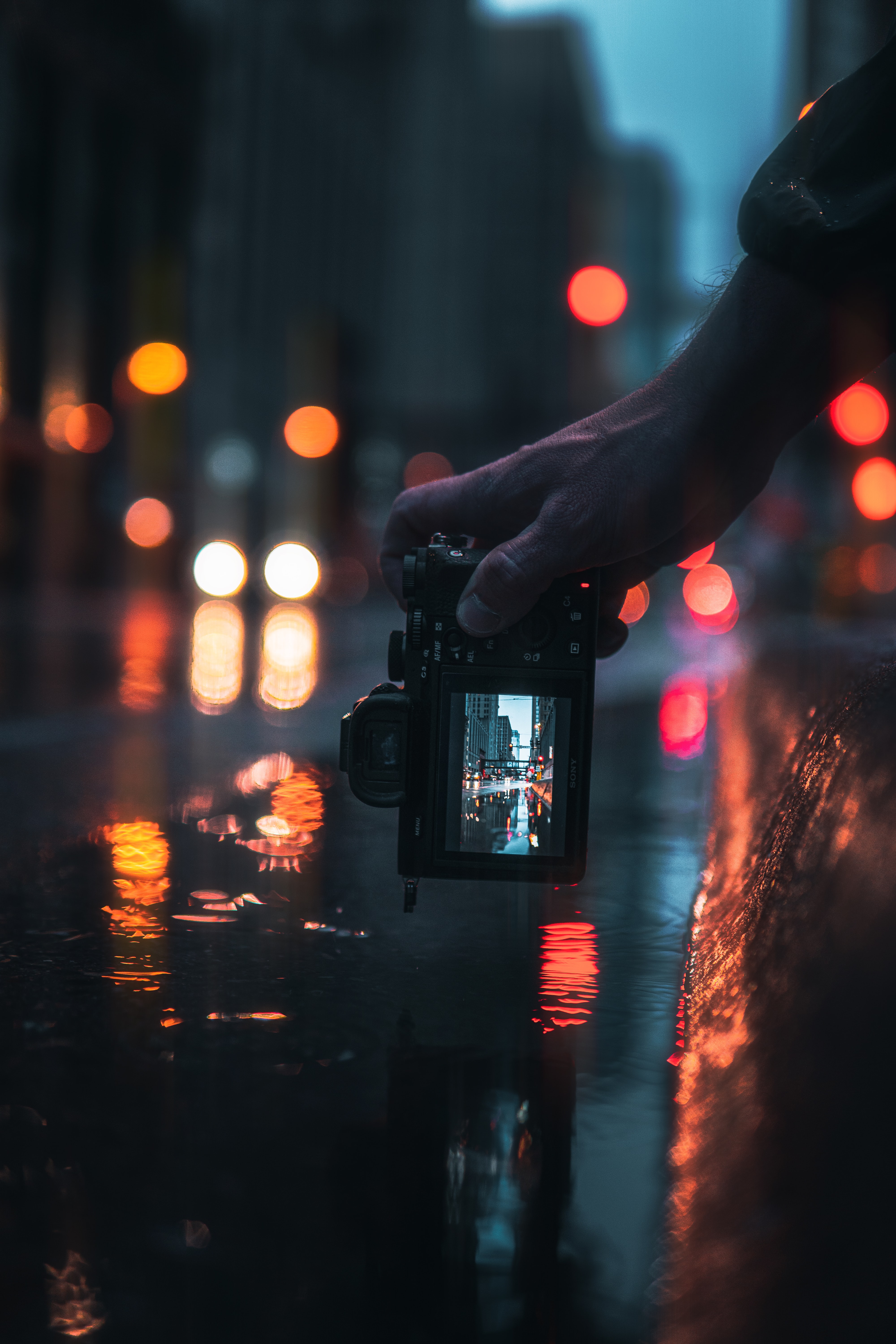camera, shooting, neon, blur, hand, miscellanea, miscellaneous, smooth, survey wallpapers for tablet