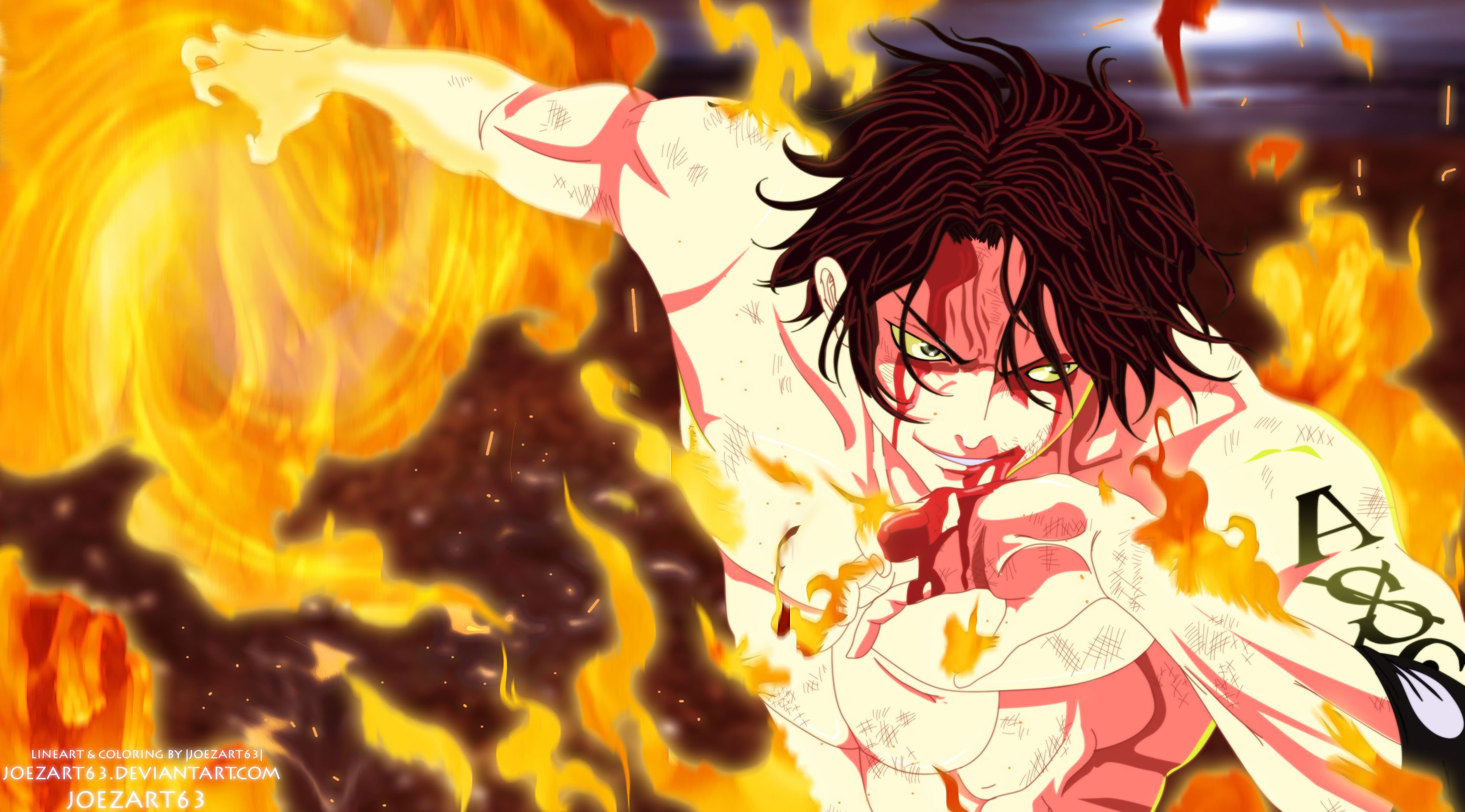 One Piece Portgas D Ace On Fire 4K 8K HD Anime Wallpapers, HD Wallpapers