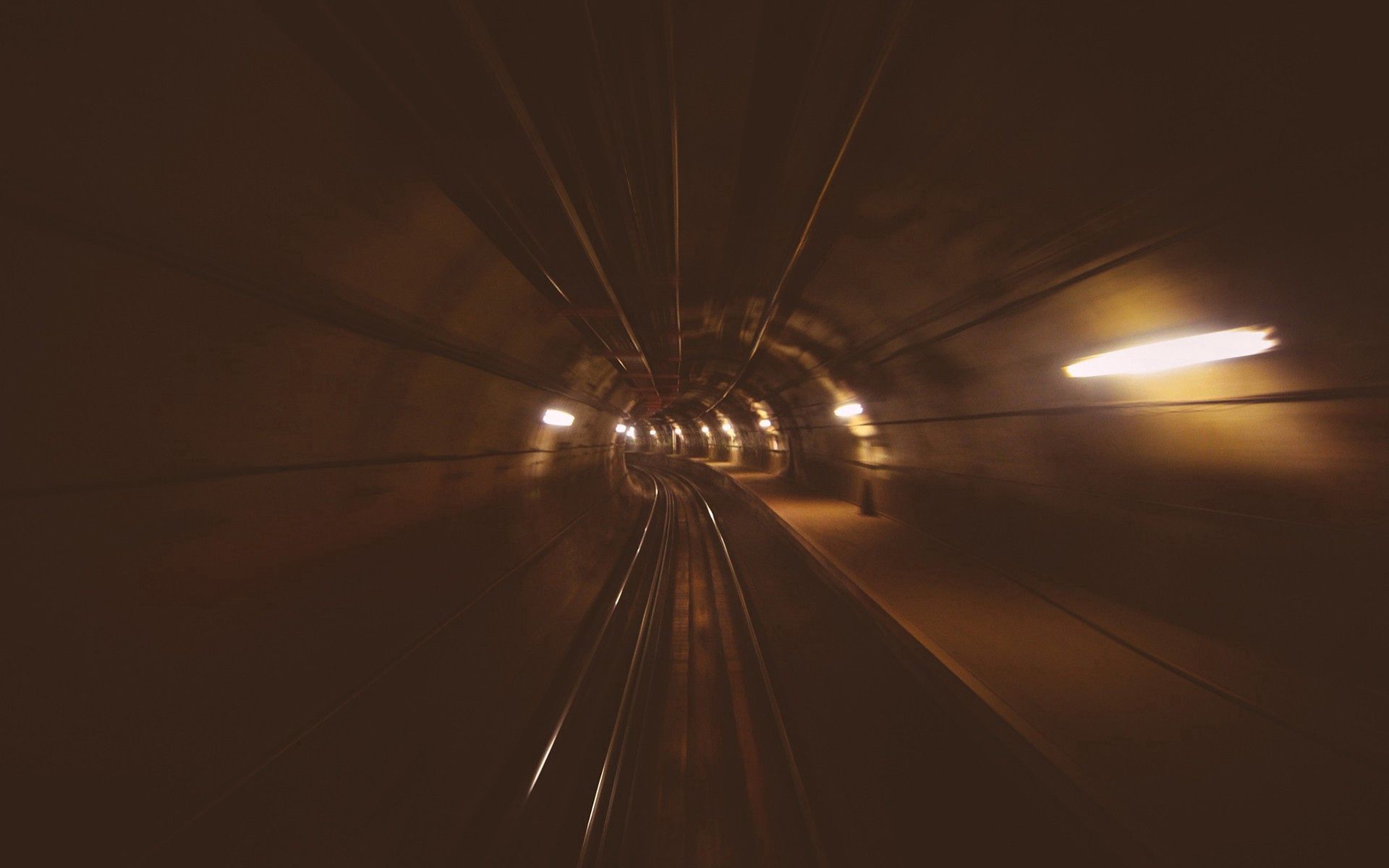 Download mobile wallpaper Tunnel, Cities, Subway, Railway, Metro for free.