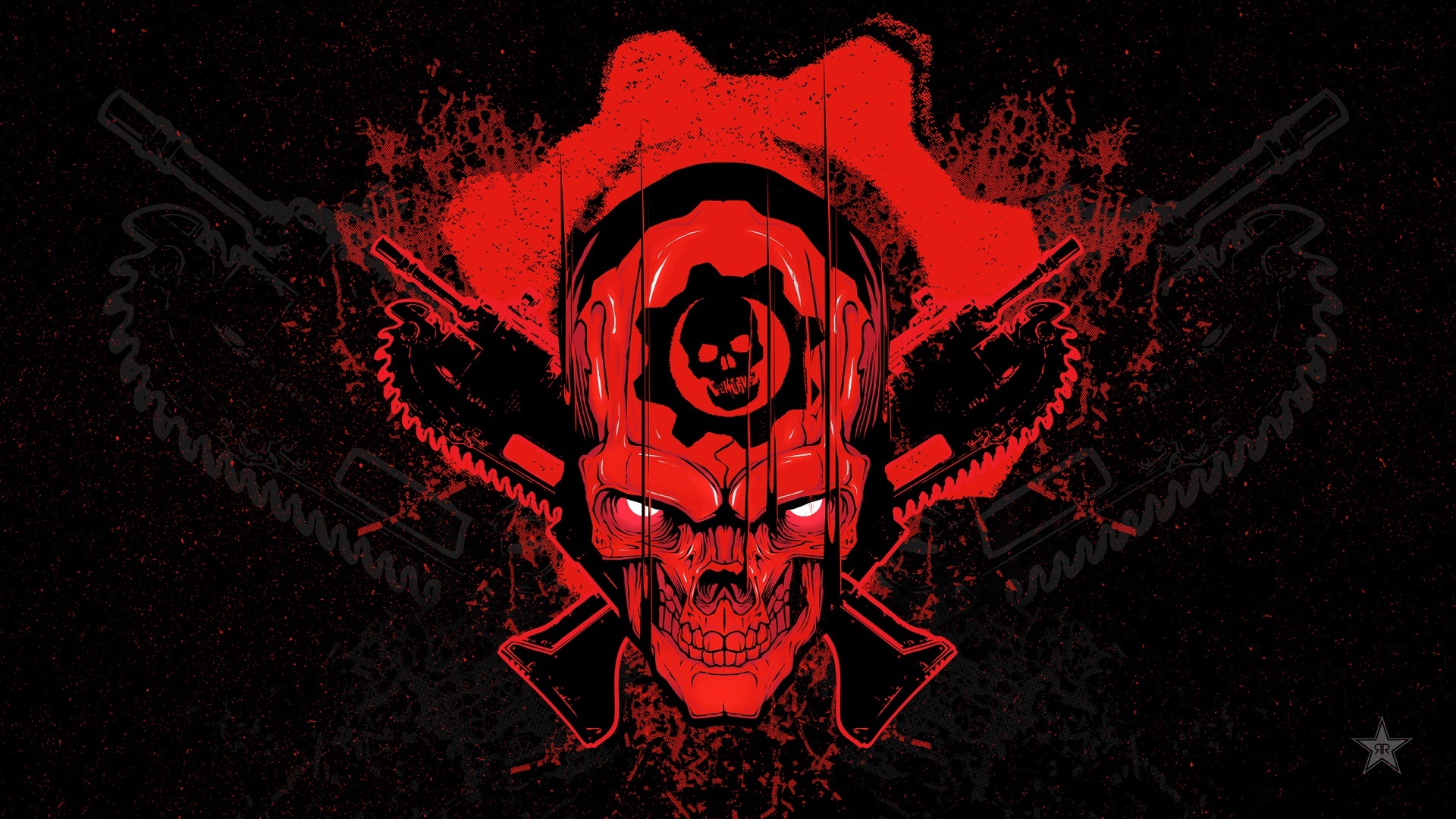 gears of war, video game, gears of war 4, skull