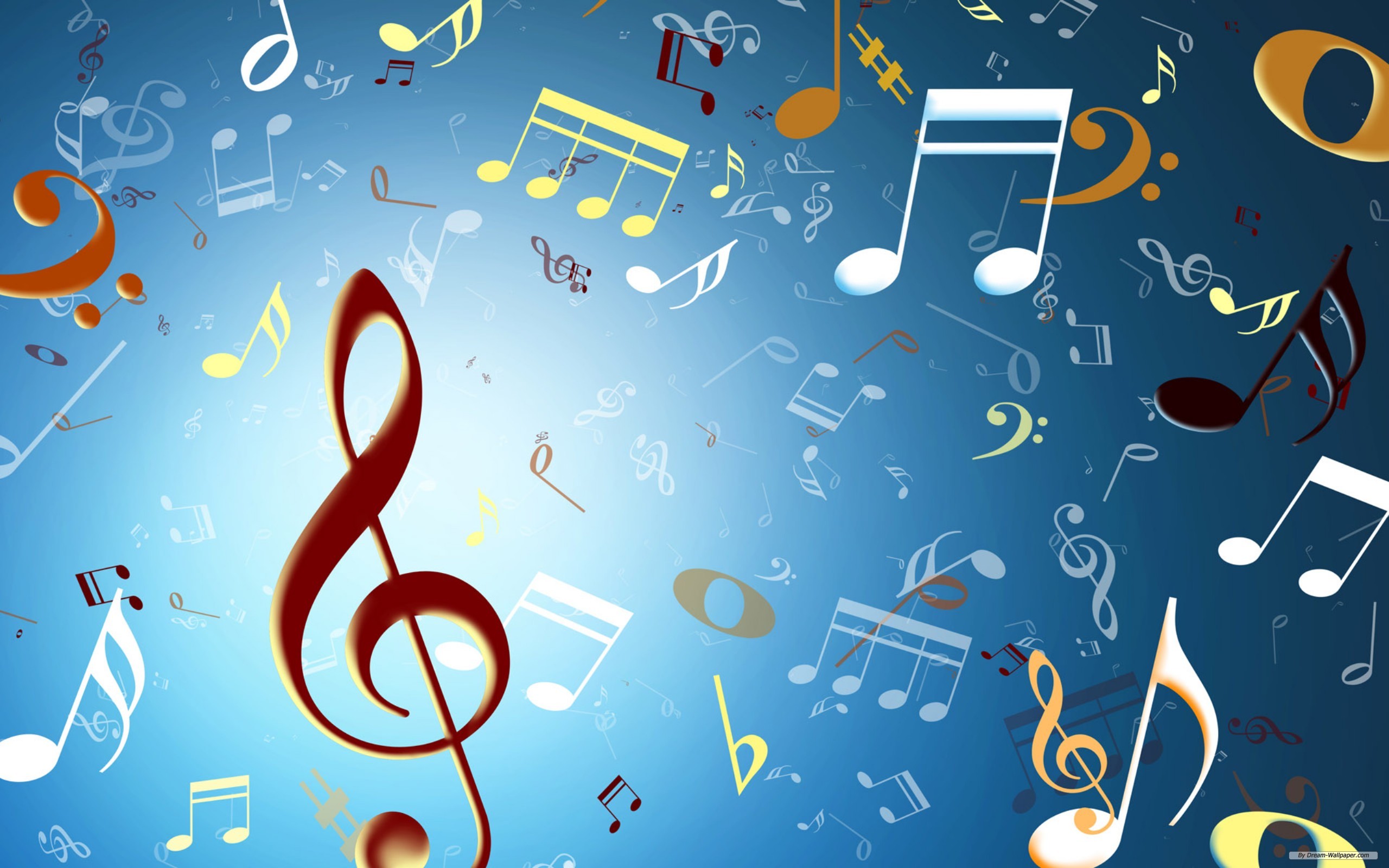 HQ Musical Notes Background