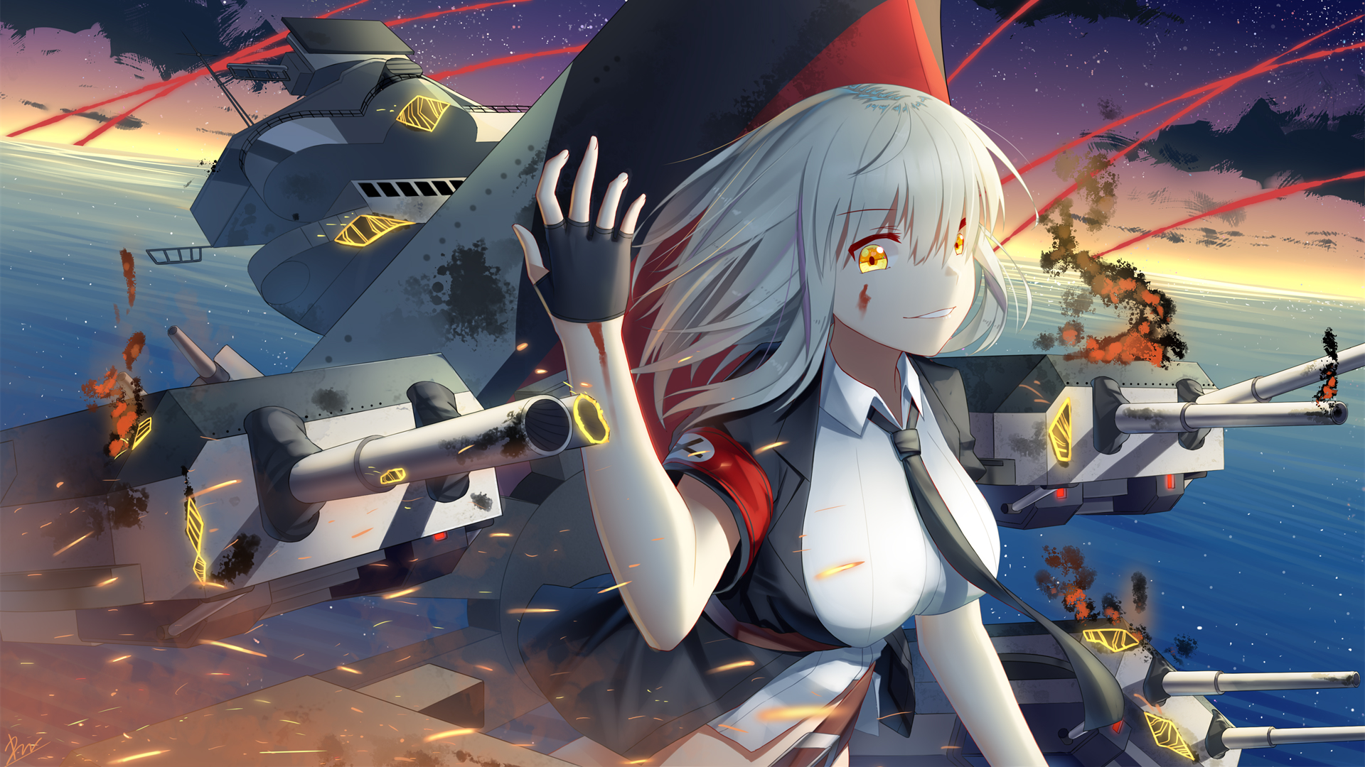 Graf Zeppelin exploding in flames - AI Generated Artwork - NightCafe Creator