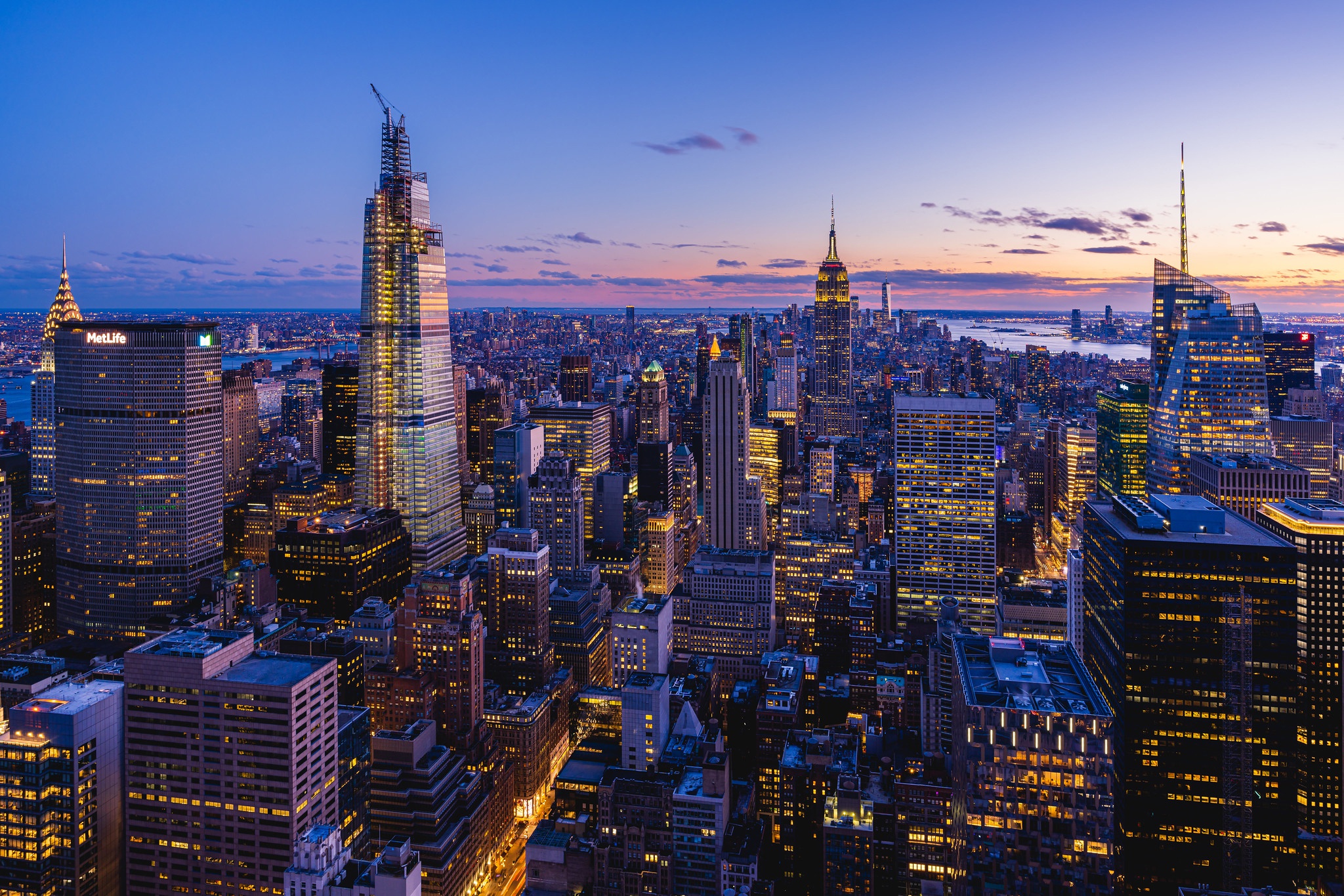 Городская Панорама Нью-Йорка