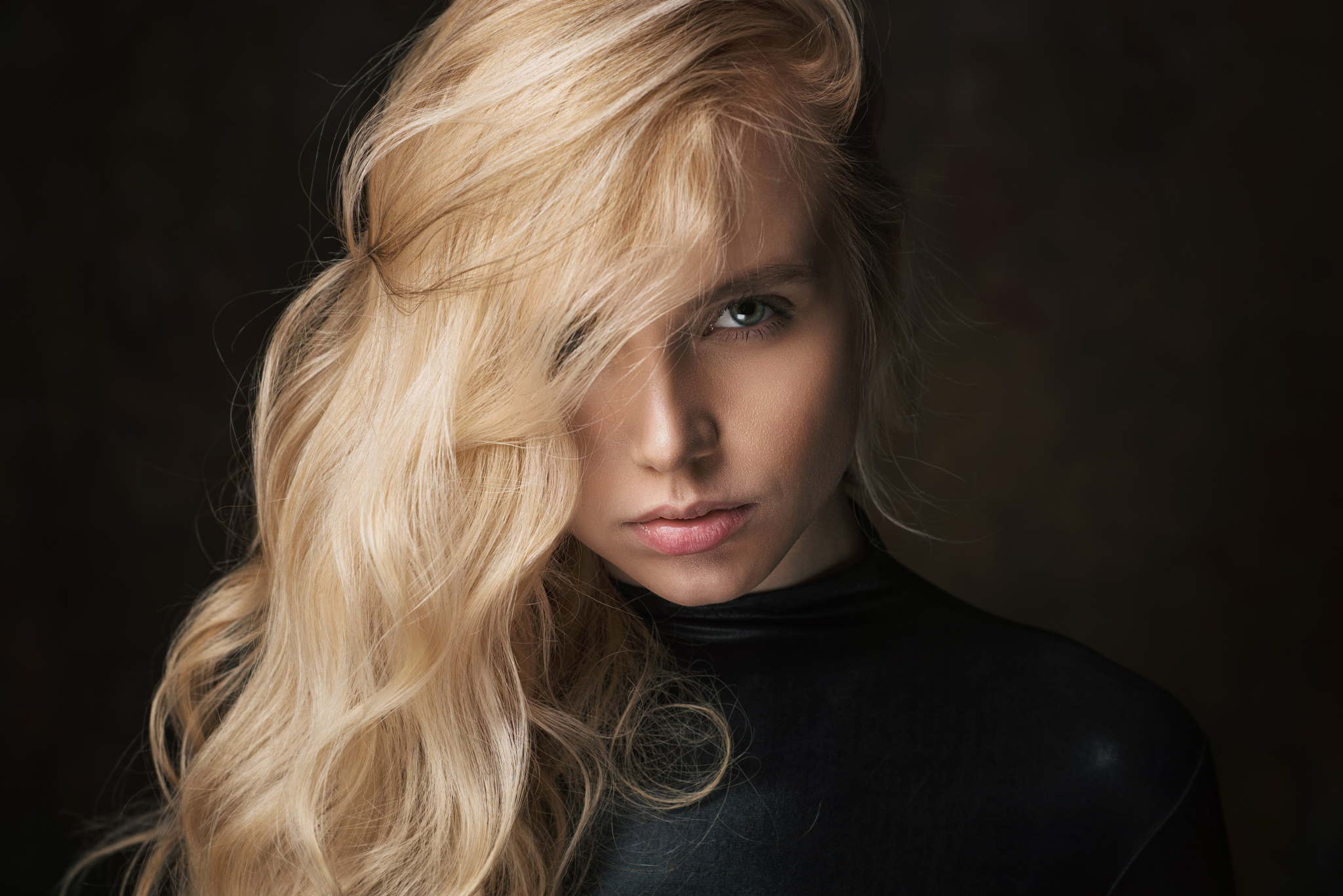 Download mobile wallpaper Hair, Blonde, Model, Women, Blue Eyes for free.