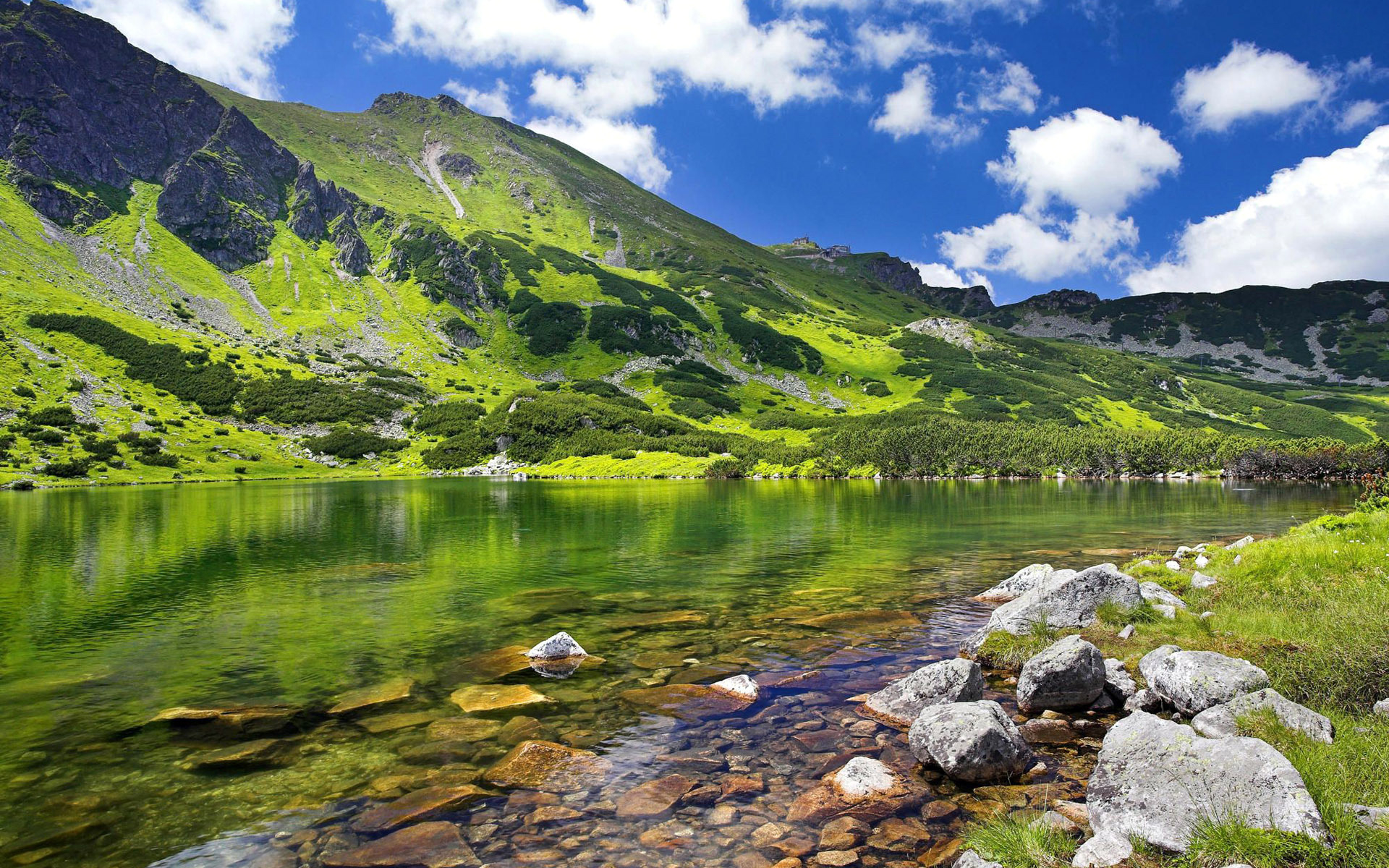 356700 descargar imagen tierra/naturaleza, montaña, lago, paisaje, polonia, montañas: fondos de pantalla y protectores de pantalla gratis